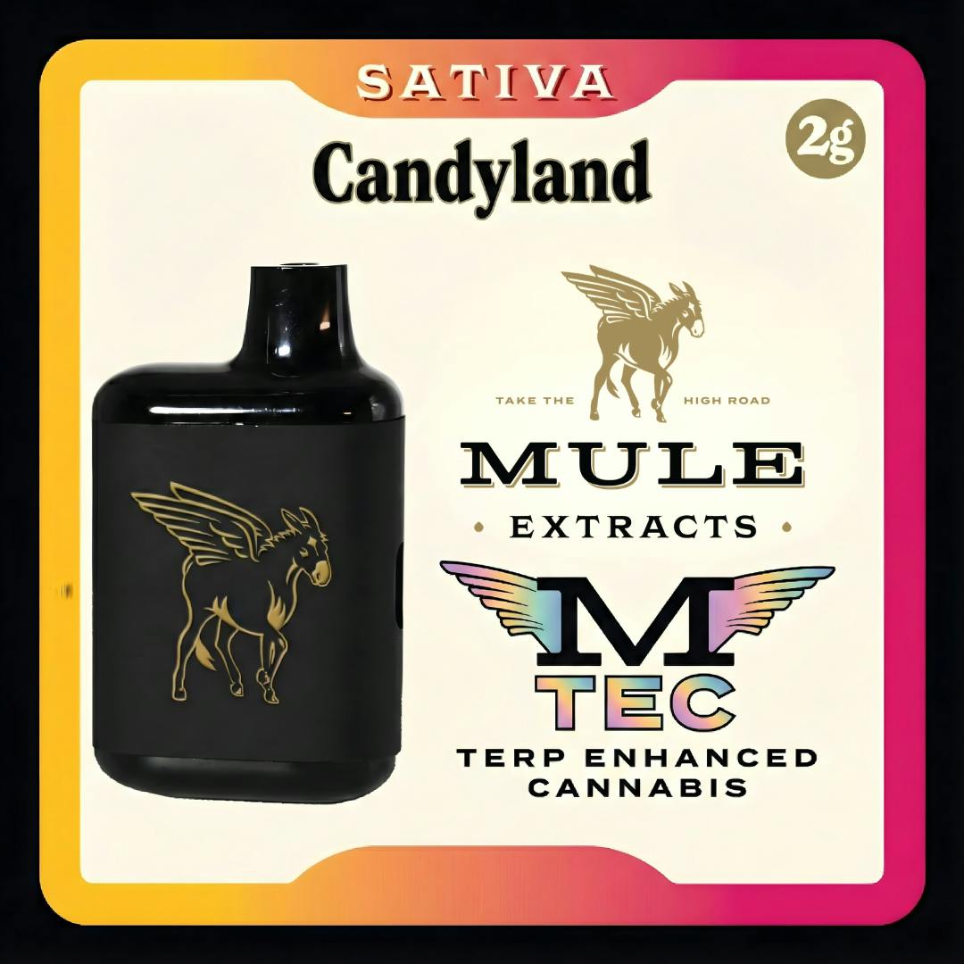 Candyland - 2g MTEC Dank Tank Disposable - 2g | Vaporizers | Mule Extracts  | SoulFlora (Rec) West Milford, NJ