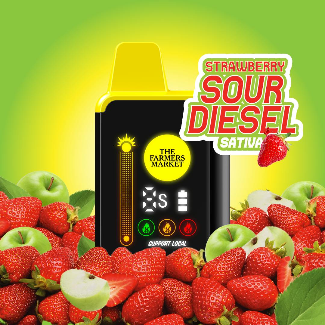 sour diesel disposable vape pen Strawberry - 1g - 1g | Vaporizers | The Farmers Market DTL & RDTL Size:Universal CUSTOMER REQUEST*** RL Classics