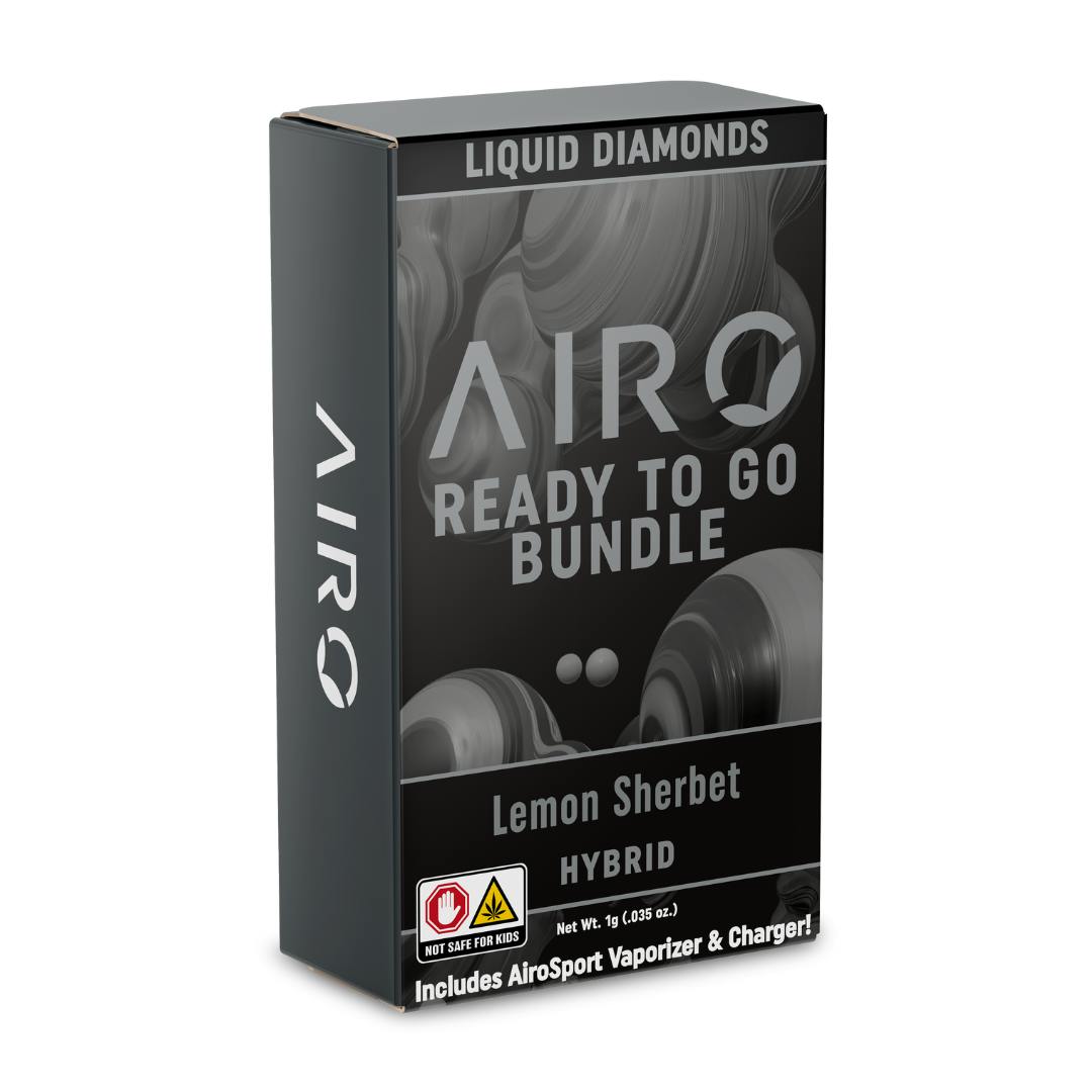Lemon Sherbert - 1g Cartridge - Ready To Go Bundle - 1g | Vaporizers | AIRO  | SoulFlora (Rec) West Milford, NJ