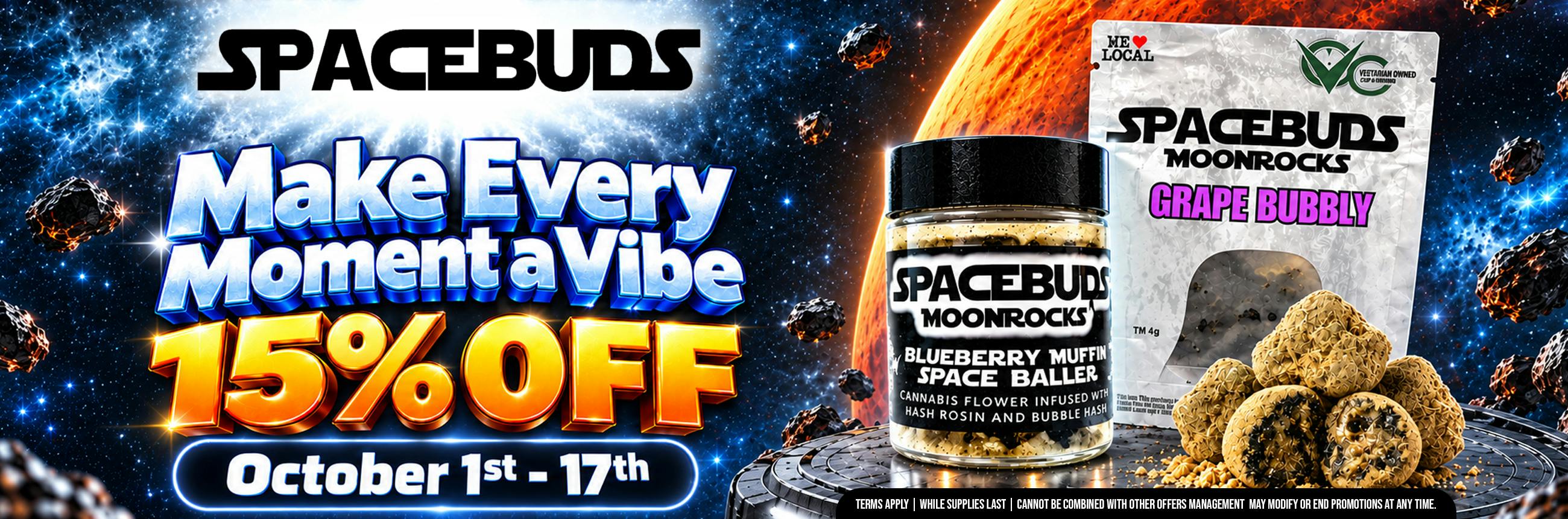 Spacebuds- 15% ON ALL MOONROCKS