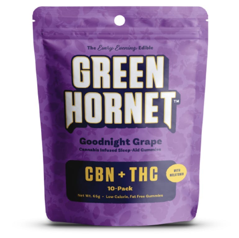 Goodnight Grape CBN Gummies 100mg GNHT | Edibles | Green Hornet