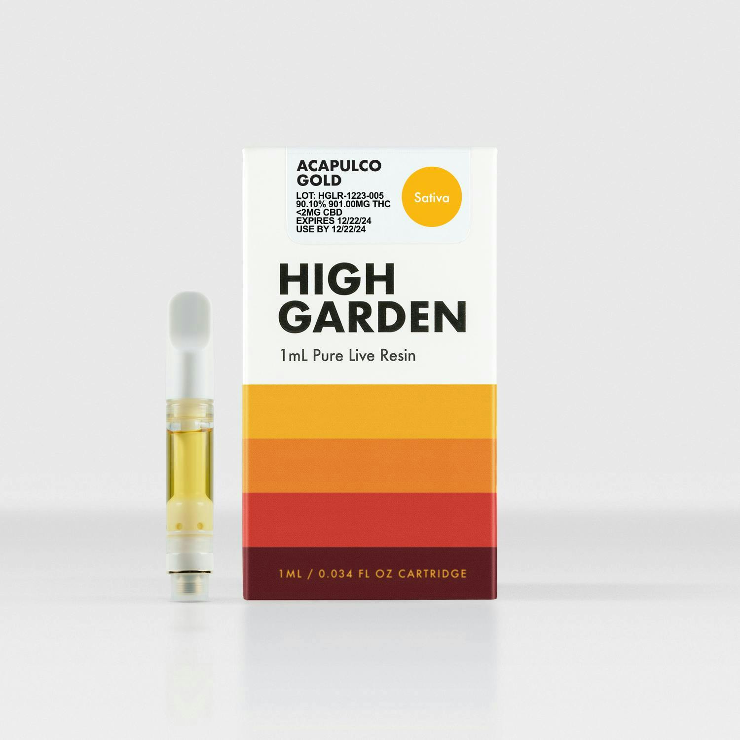 CRDP×DGNリキッド 1ml Jack Herer High Garden - Jack Herer - Live Resin Vape Cartridge - 1g