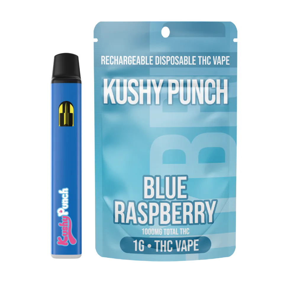 Kushy Punch - Blue Raspberry - Disposable Vape - 1g - 1g by Kushy Punch | Buy Online White Plains NY Kushy Punch - Blue Raspberry - Disposable Vape - 1g - 1g by Kushy Punch | Buy Online White Plains NY
