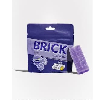 【完売品】bonbonero can feel チタン トリプルコラボ Cannabals - Blueberry Dream 1:1 THC:CBN - Gummy Brick - 100mg