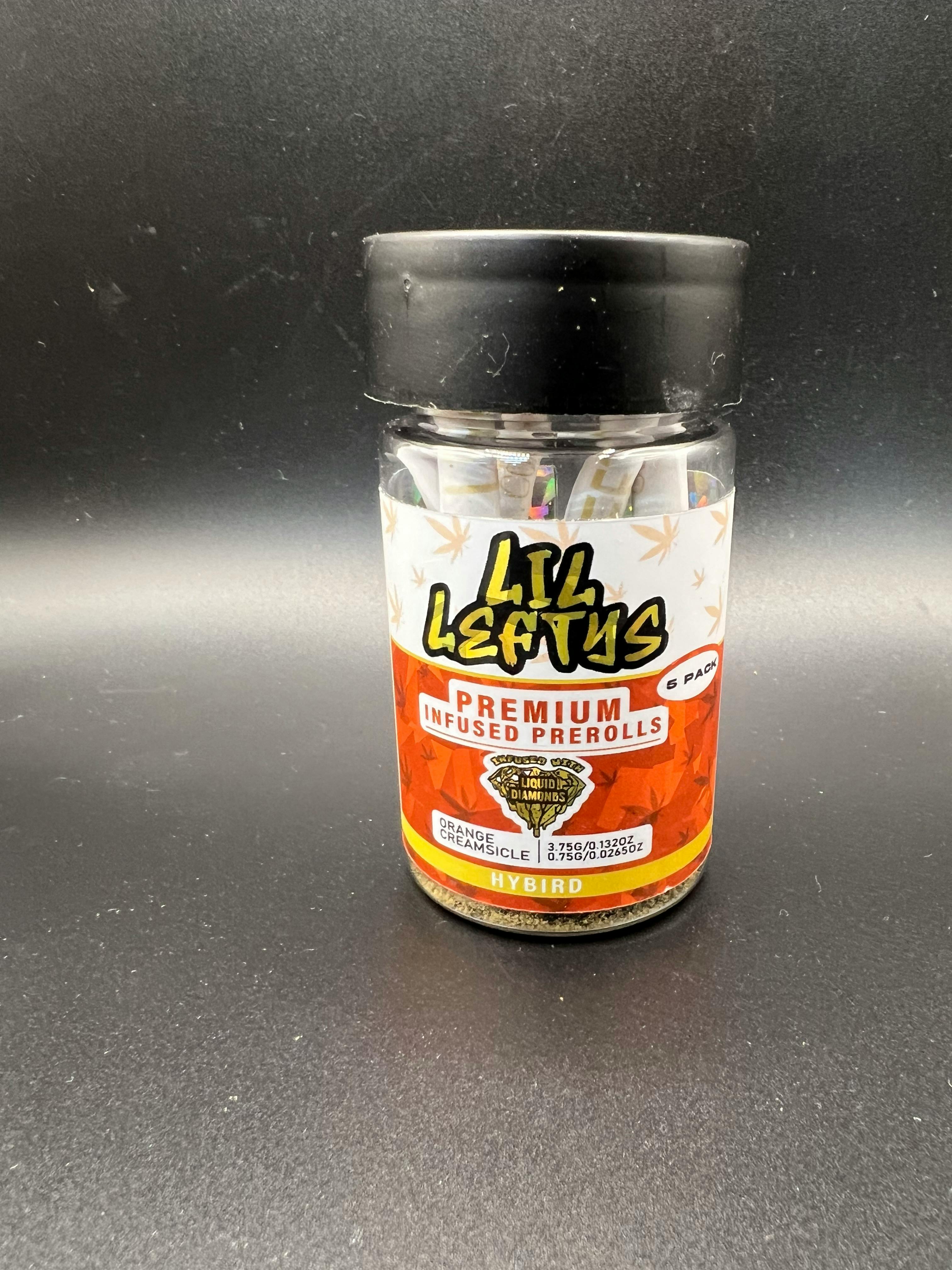 Lil Lefty's - Orange Creamsicle - Diamond Infused 5pk - .75g