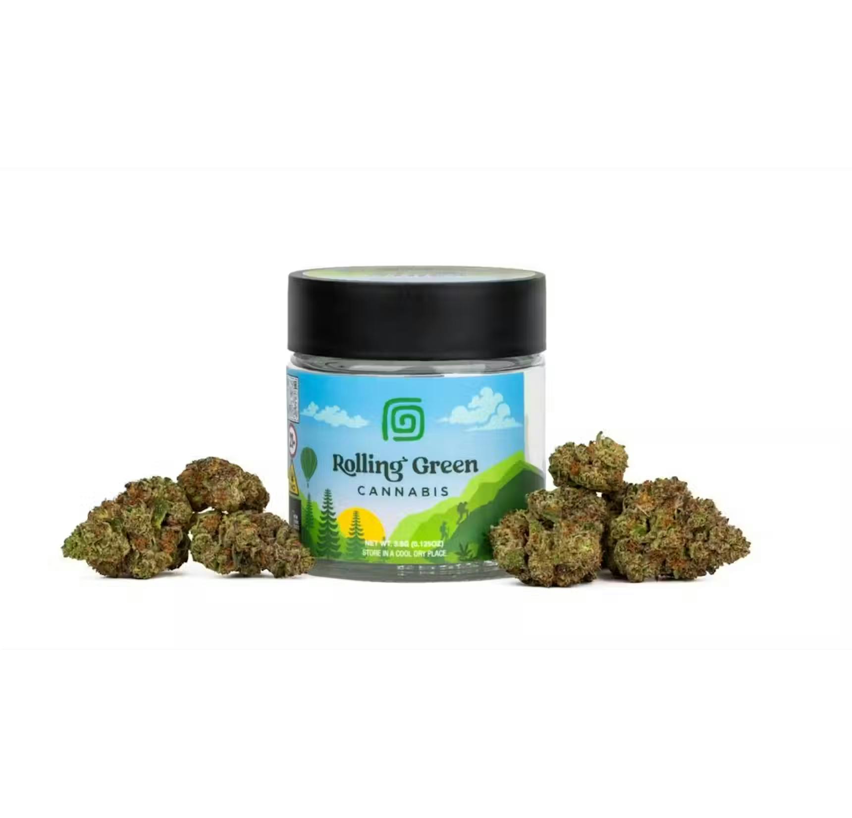 Rolling Green Cannabis - Oreoz (Indoor) - 3.5g - 3.5g by Rolling