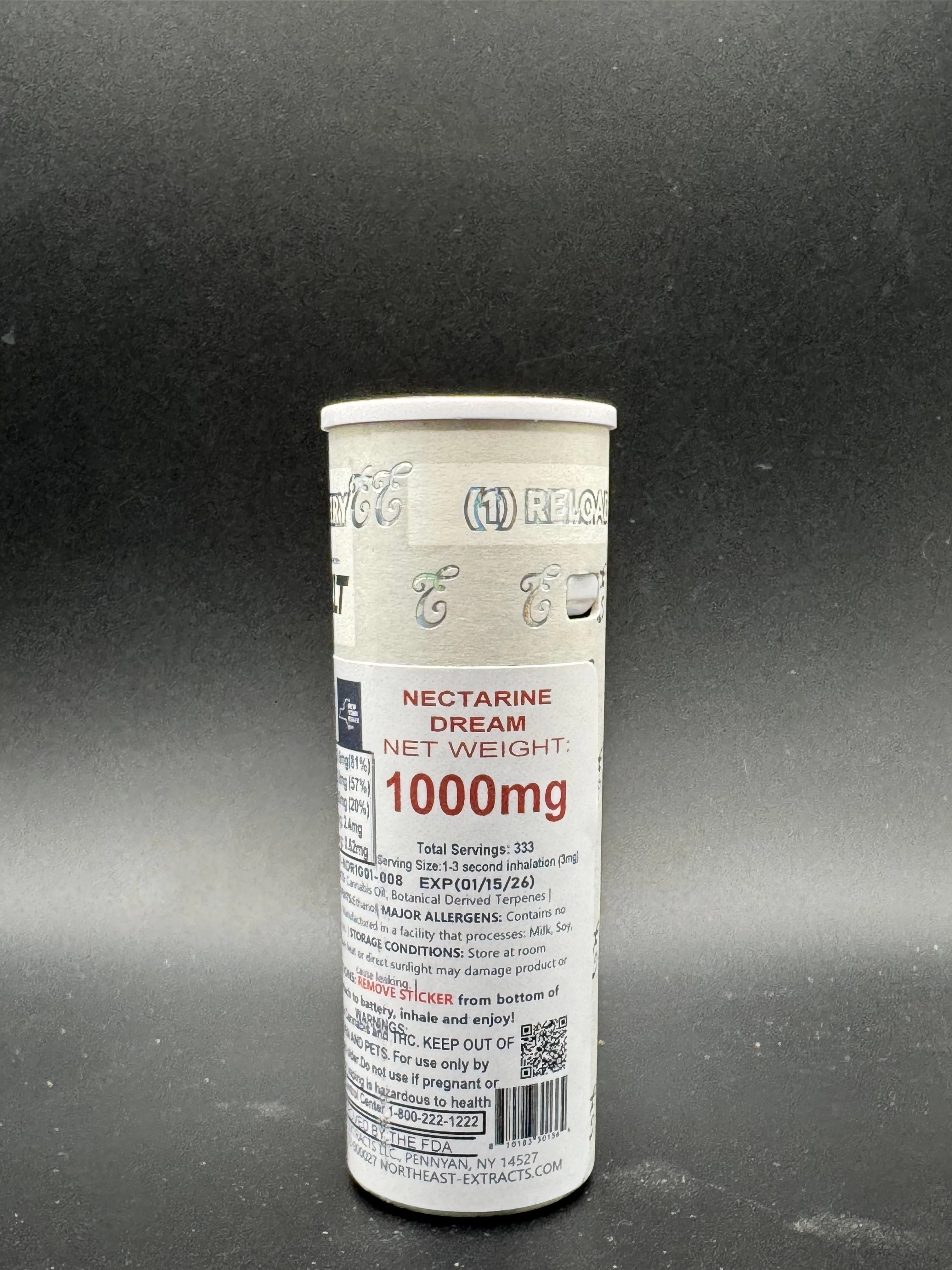 Eureka - Nectrarine Dream 3:1 THC:THCv - Disposable Vape - 1g - 1g by Eureka | Buy Online White Plains NY Eureka - Nectrarine Dream 3:1 THC:THCv - Disposable Vape - 1g - 1g by Eureka | Buy Online White Plains NY