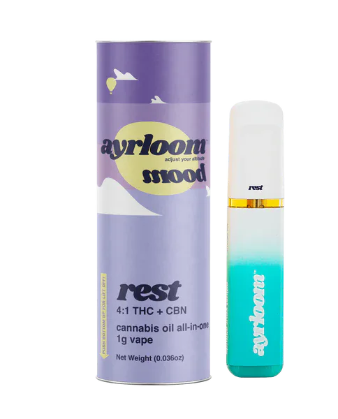 Ayrloom - Rest 4:1 THC:CBN - Disposable Vape - 1g - 1g by Ayrloom | Buy Online White Plains NY Ayrloom - Rest 4:1 THC:CBN - Disposable Vape - 1g - 1g by Ayrloom | Buy Online White Plains NY