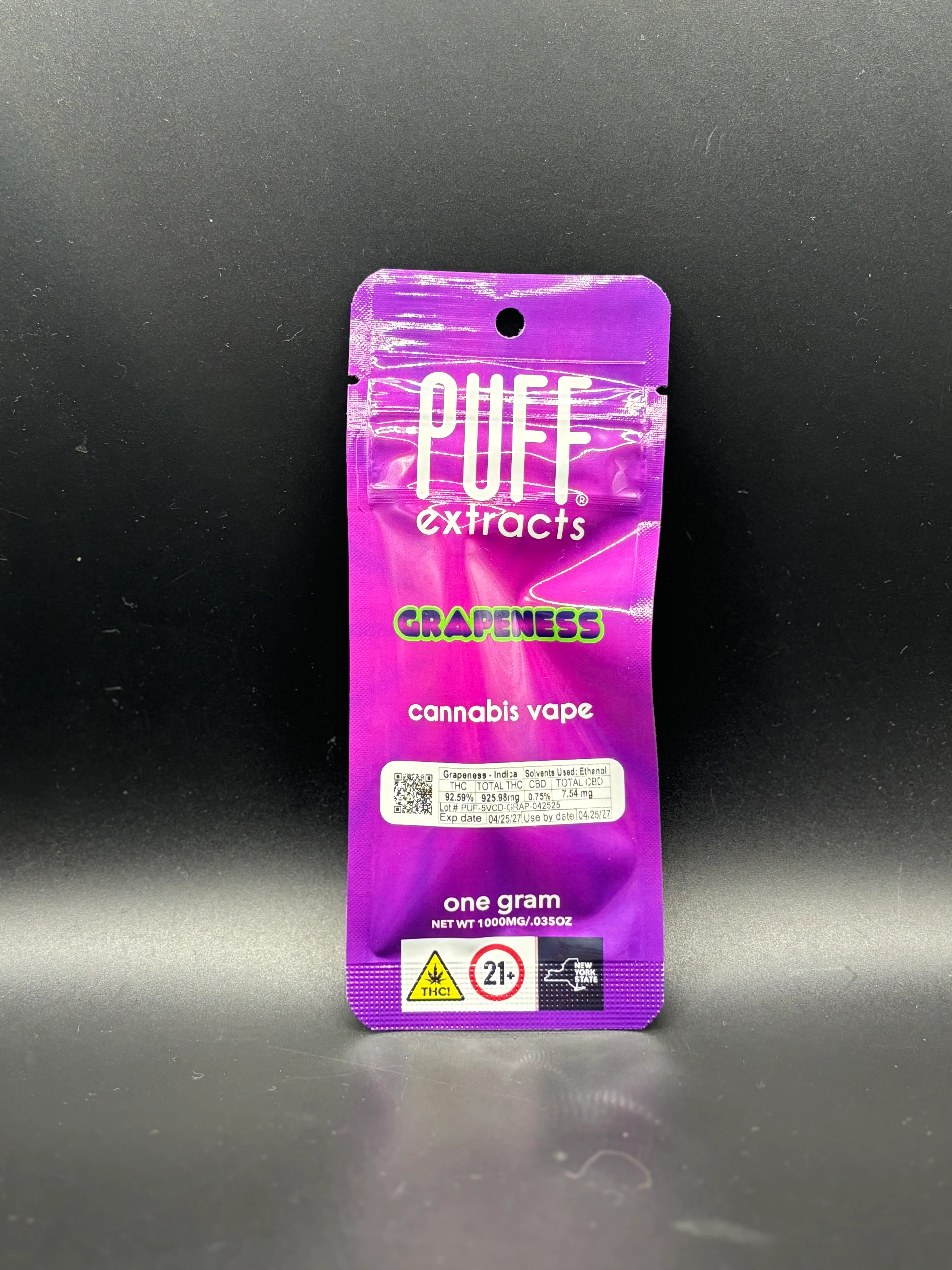 Puff - Grapeness - Vape Cartridge - 1g - 1g by Puff | Buy Online White Plains NY Puff - Grapeness - Vape Cartridge - 1g - 1g by Puff | Buy Online White Plains NY