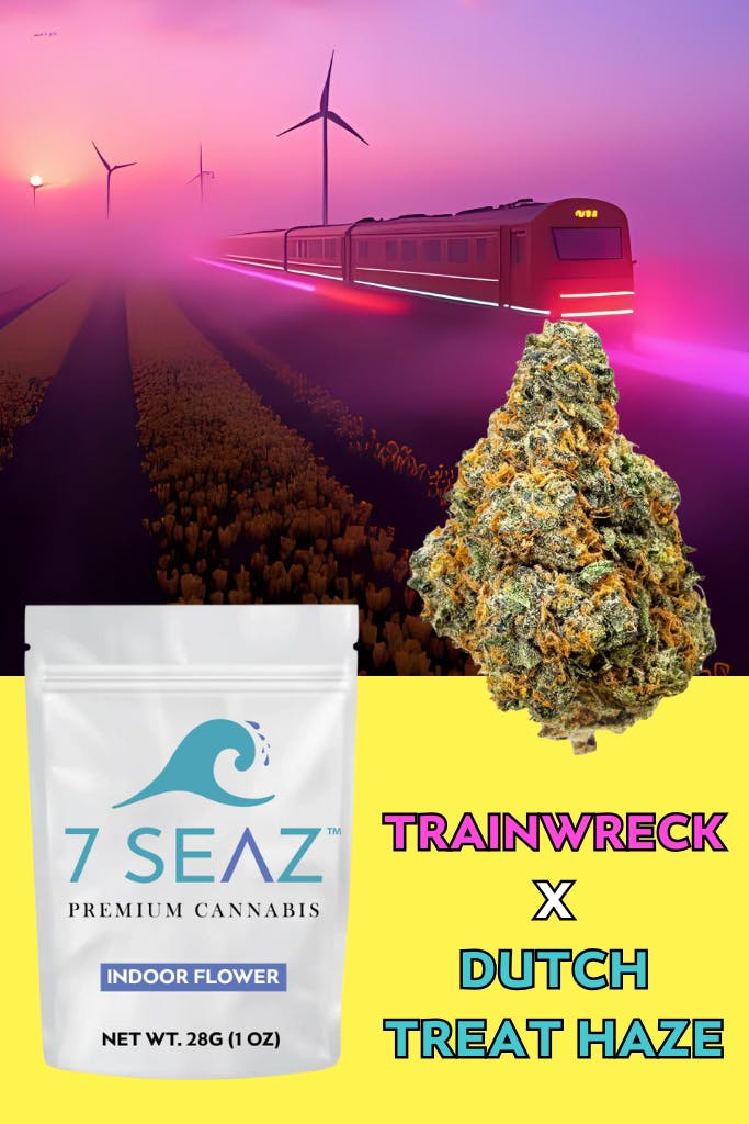 7Seaz -Trainwreck X Dutch Treat Haze (Indoor) - 28G - 28g by 7Seaz