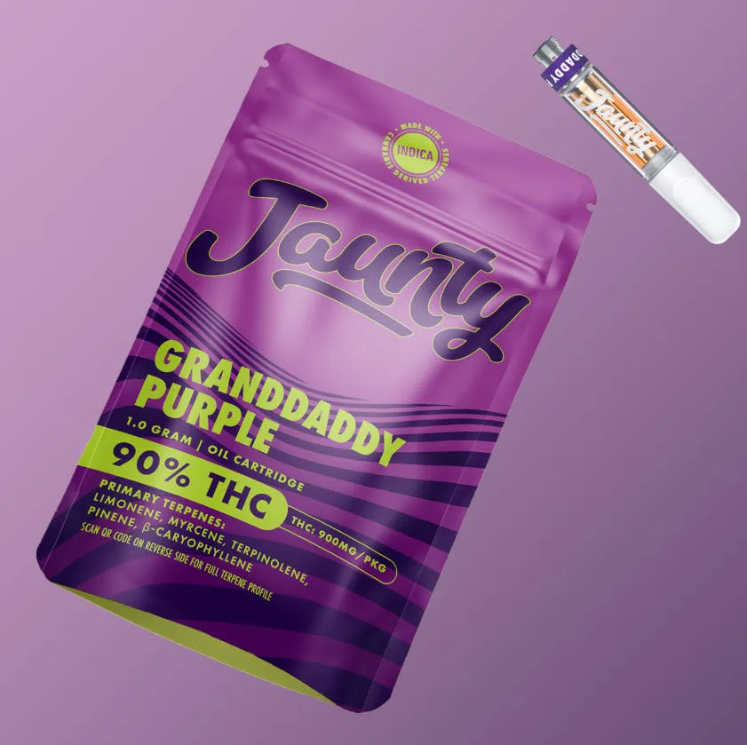 Jaunty - Granddaddy Purple - Vape Cartridge - 1g - 1g by Jaunty | Buy Online White Plains NY Jaunty - Granddaddy Purple - Vape Cartridge - 1g - 1g by Jaunty | Buy Online White Plains NY