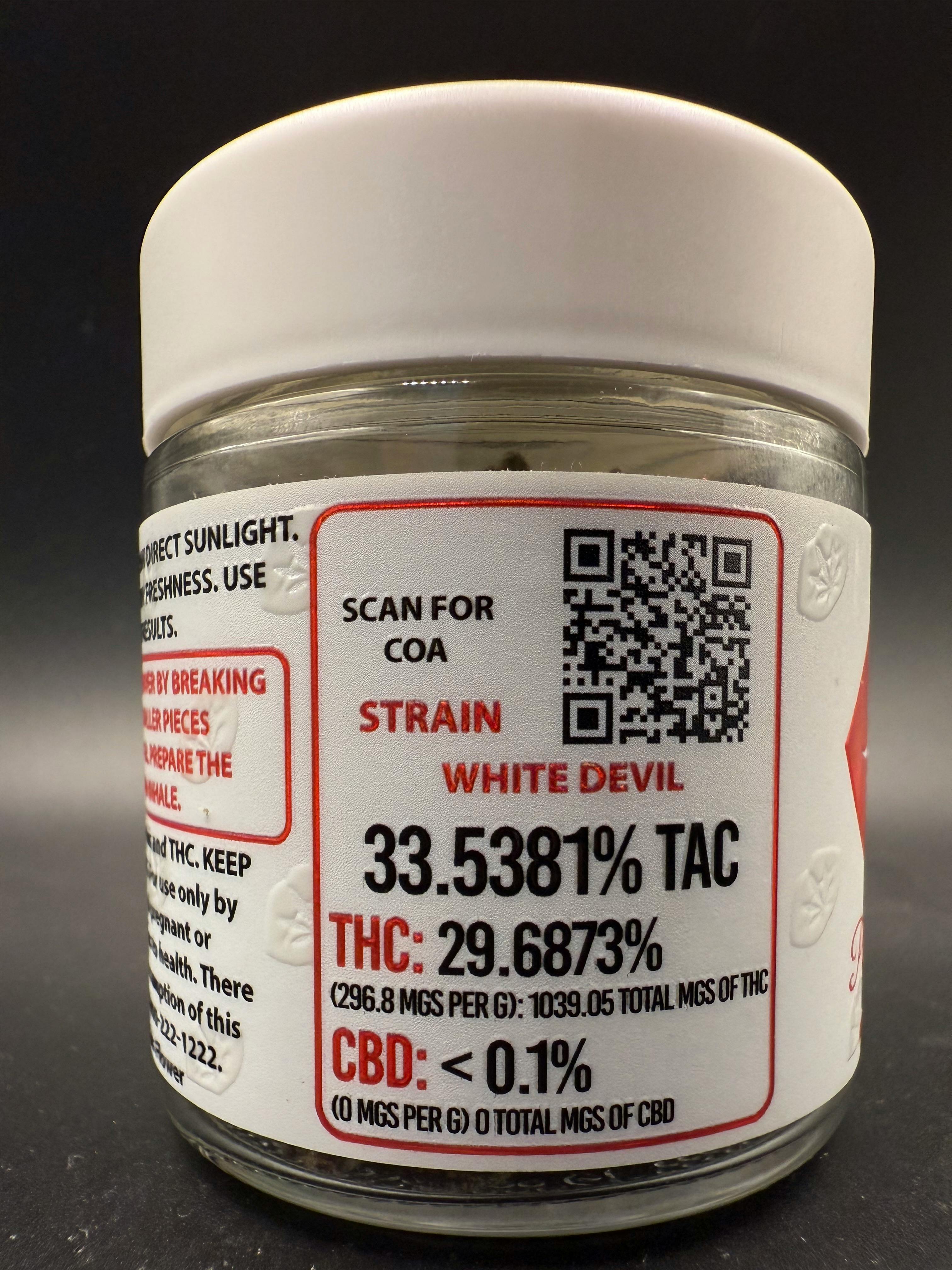 White Devil (Indoor) 3.5g | Priscilla's Garden White Plains