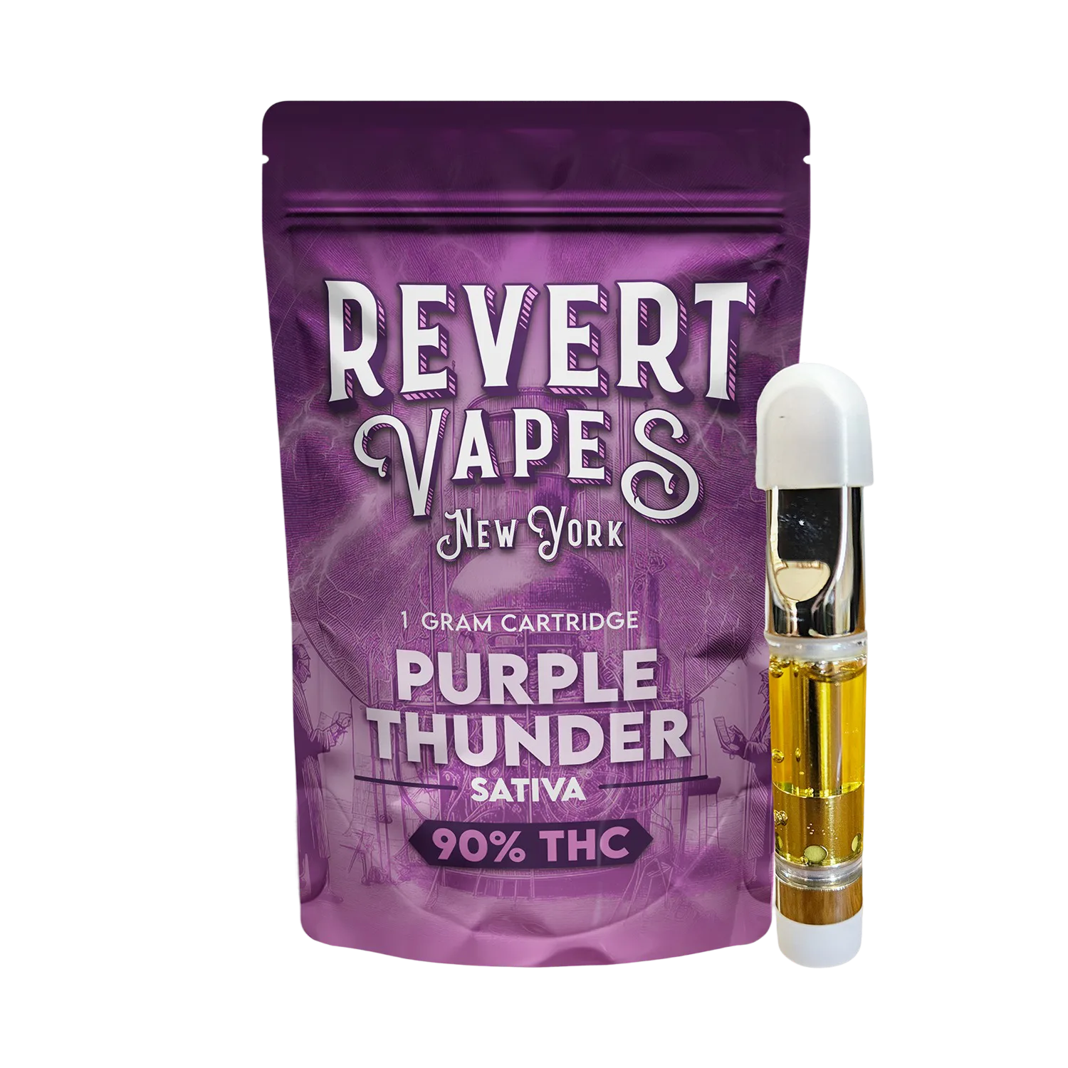 Revert - Purple Thunder - Vape Cartridge - 1g - 1g by Revert | Buy Online White Plains NY Revert - Purple Thunder - Vape Cartridge - 1g - 1g by Revert | Buy Online White Plains NY
