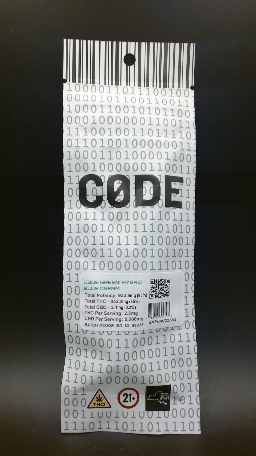 Code Green - Blue Dream - Vape Cartridge - 1g - 1g by Code | Buy Online White Plains NY Code Green - Blue Dream - Vape Cartridge - 1g - 1g by Code | Buy Online White Plains NY