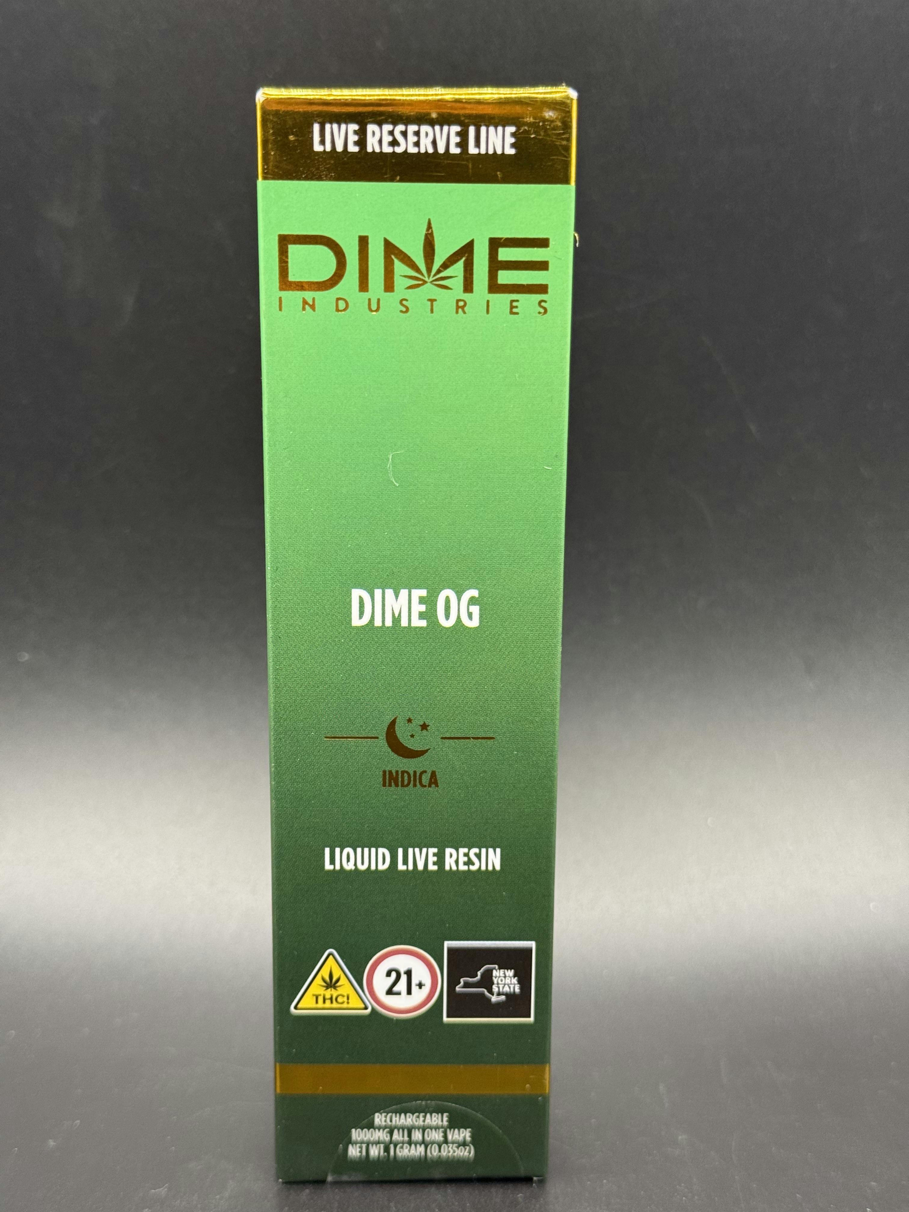 Dime Industries - Dime OG - Live Resin Disposable Vape - 1g - 1g