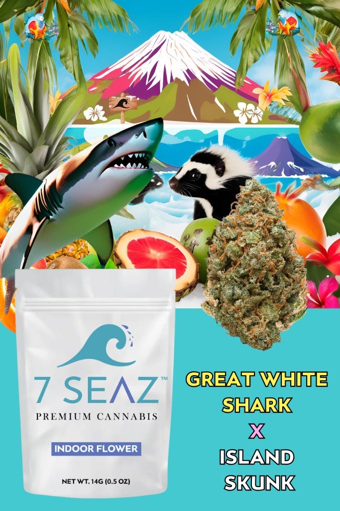 7Seaz - Great White Shark x Island Skunk (Indoor) - 14g - 14g by