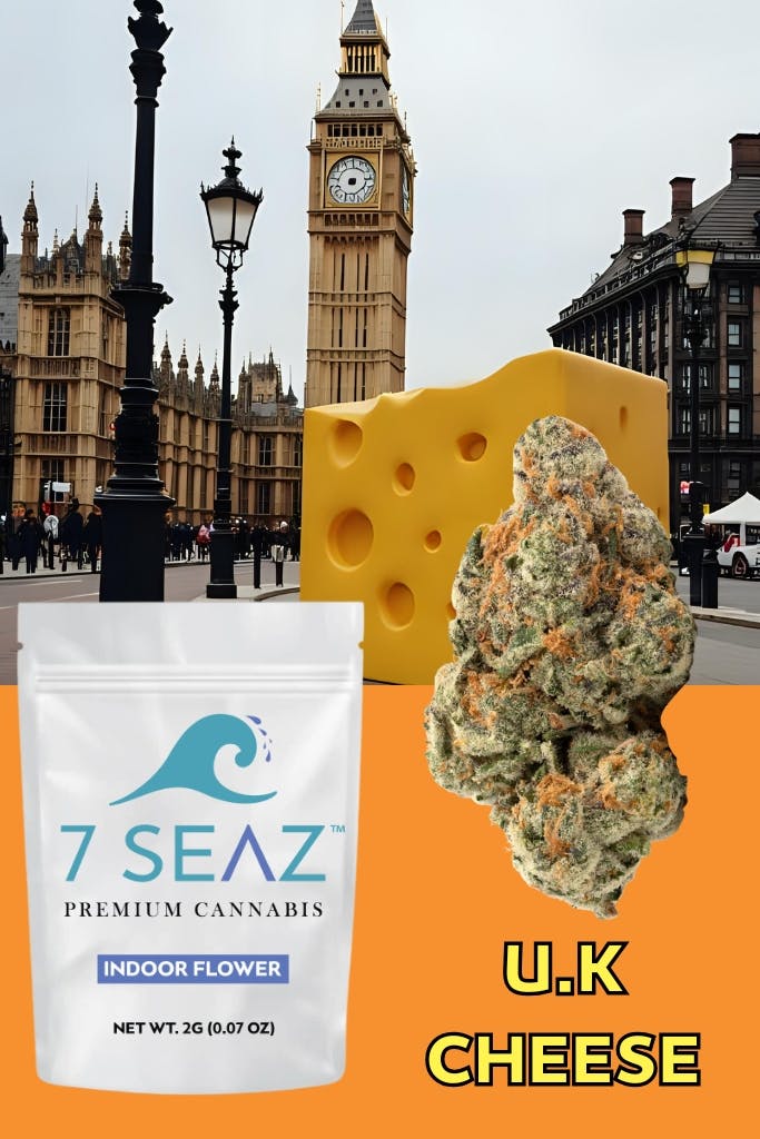 7Seaz - U.K. Cheese (Indoor) - Dub Bag - 2g - 2g by 7Seaz: Buy