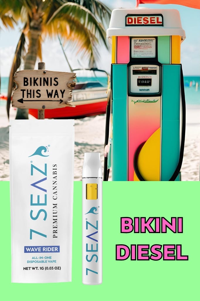 7Seaz - Bikini Diesel - Disposable Vape - 1g - 1g by 7Seaz: Buy