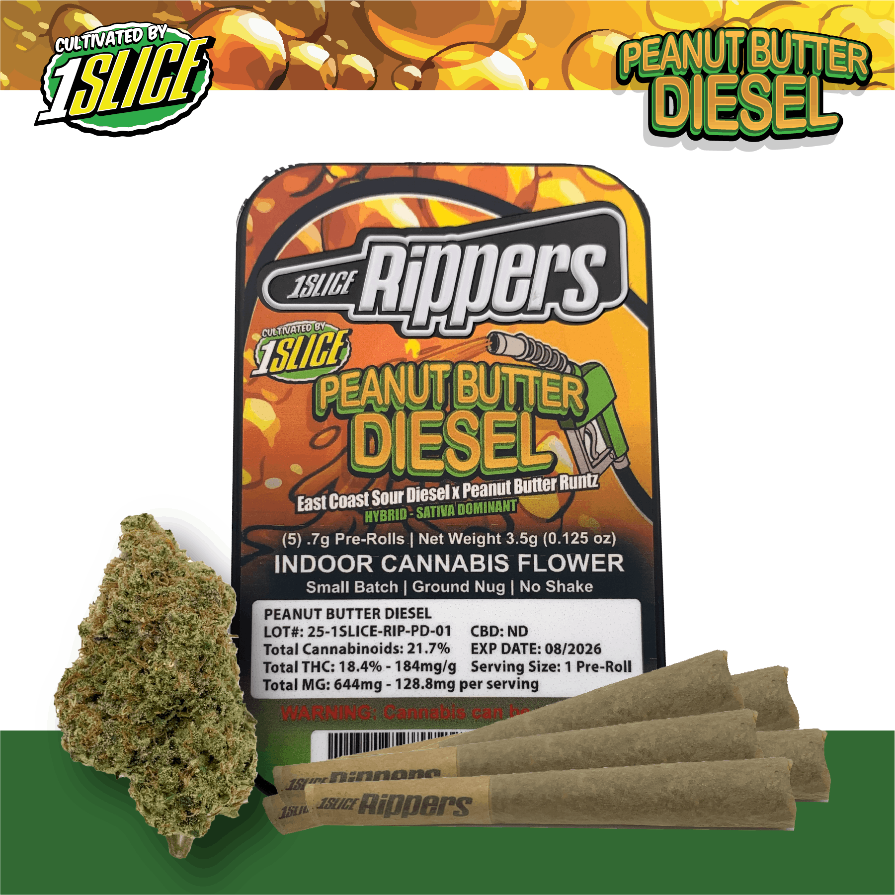1Slice Rippers - Purple Lemonade (Indoor) - 5pk - .7g - 3.5g by