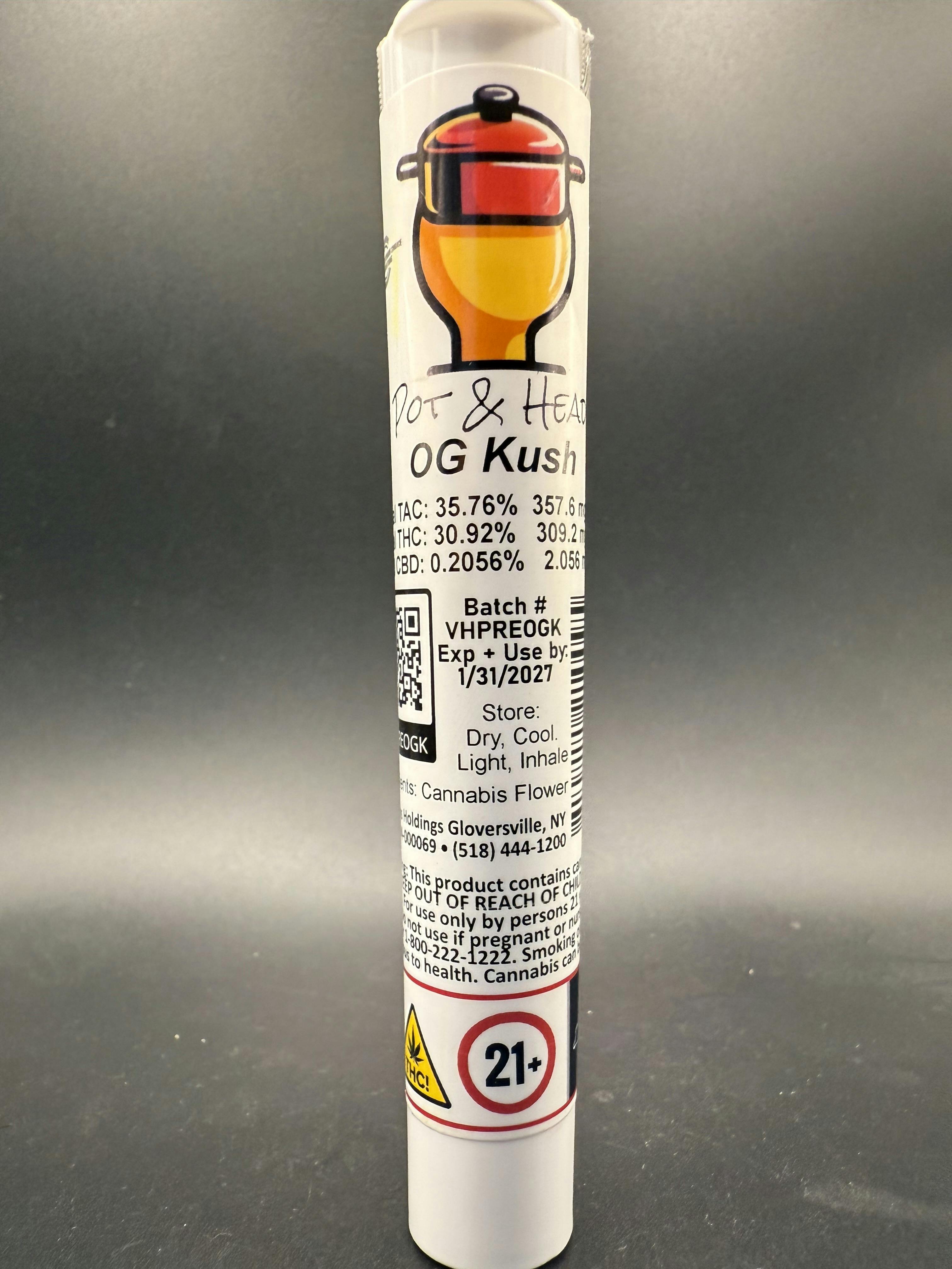 Pot & Head - Northern Lights - Hash Hole Blunt - 3.5g - 3.5g by