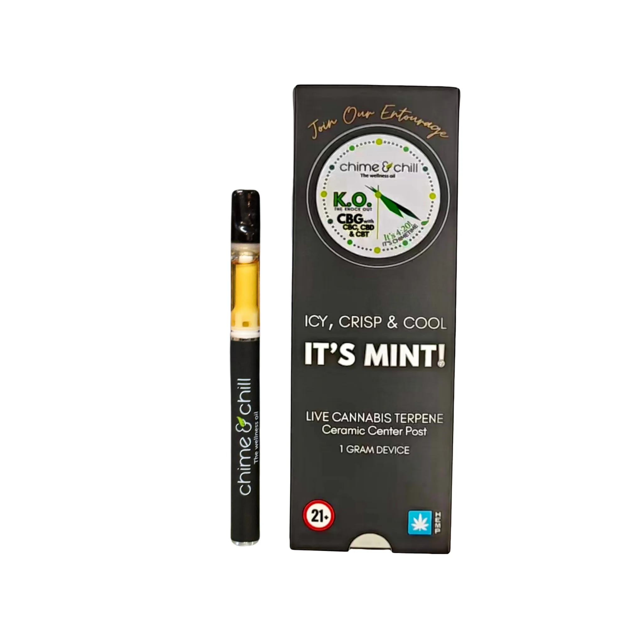 Chime & Chill - K.O It's Mint - Disposable CBD Vape - 1g by Chime & Chill | Buy Online White Plains NY Chime & Chill - K.O It's Mint - Disposable CBD Vape - 1g by Chime & Chill | Buy Online White Plains NY