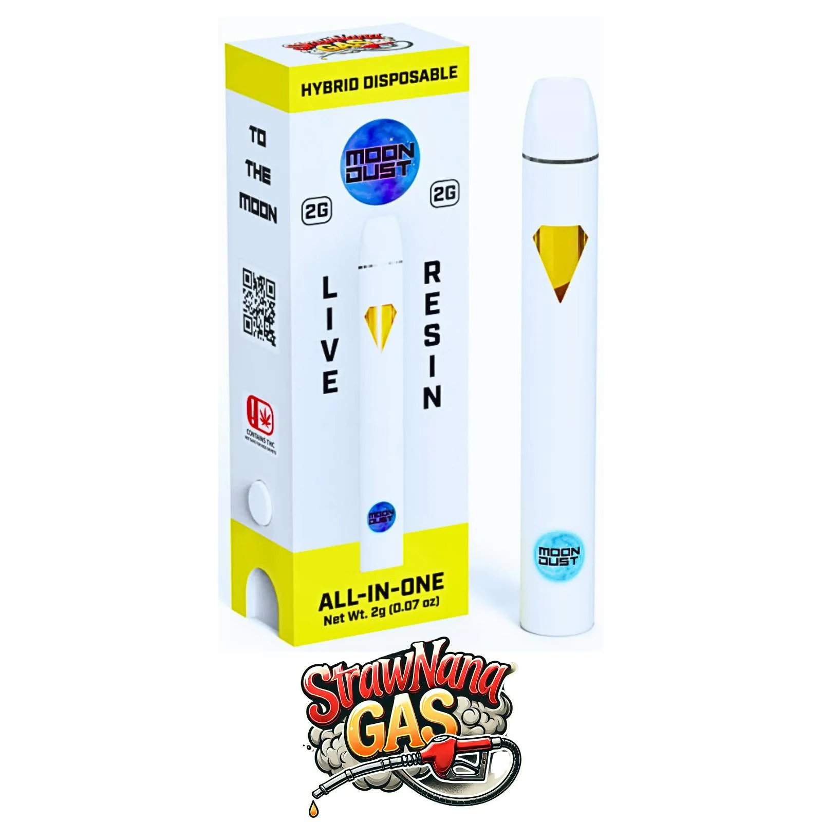 Moon Dust - Strawnana Gas - Live Resin Disposable Vape - 2g - 2g by Moon Dust | Buy Online White Plains NY Moon Dust - Strawnana Gas - Live Resin Disposable Vape - 2g - 2g by Moon Dust | Buy Online White Plains NY