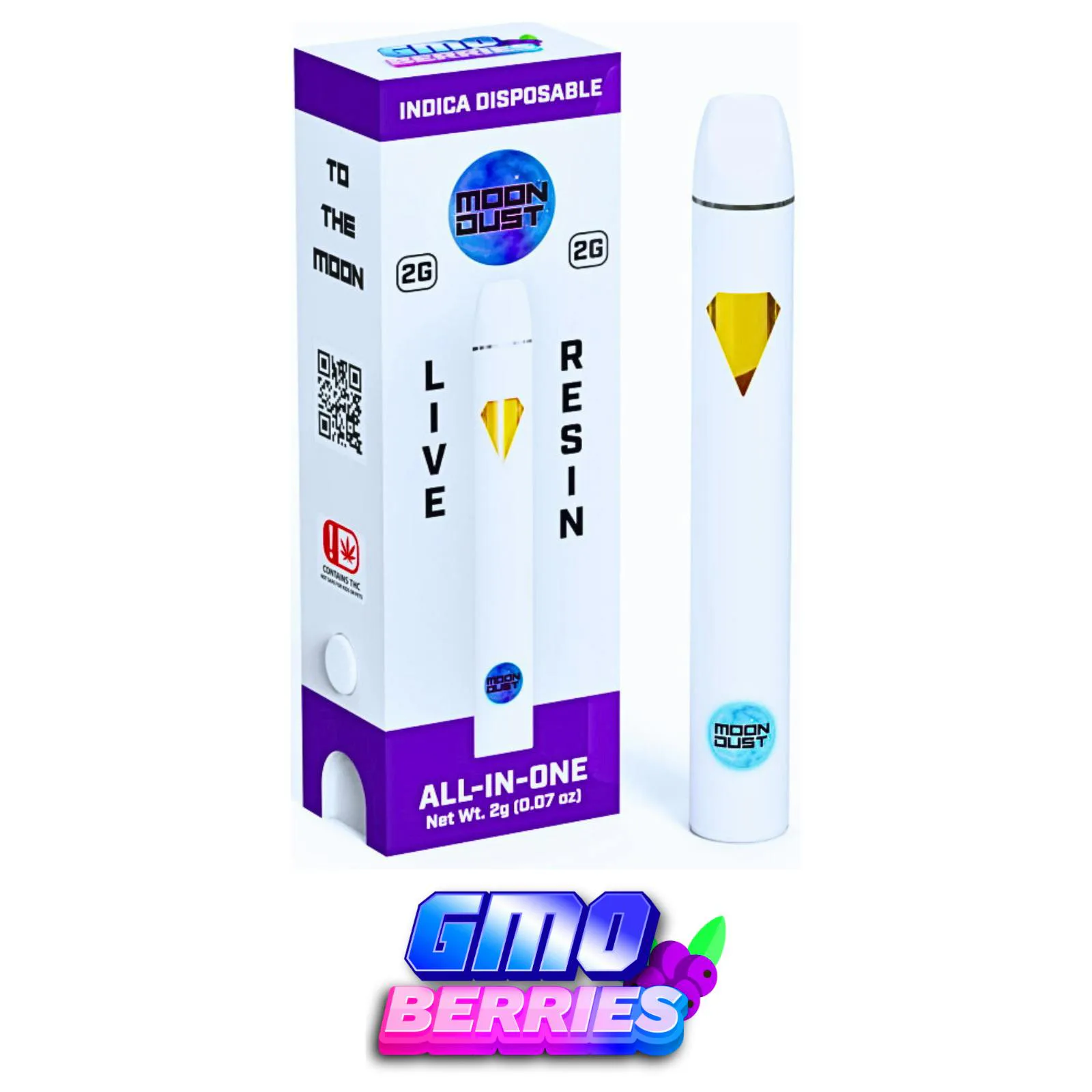 Moon Dust - GMO Berries - Live Resin Disposable Vape - 2g - 2g by Moon Dust | Buy Online White Plains NY Moon Dust - GMO Berries - Live Resin Disposable Vape - 2g - 2g by Moon Dust | Buy Online White Plains NY