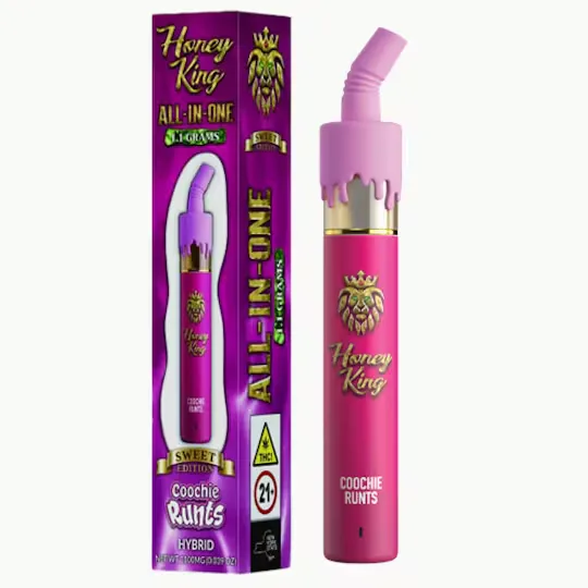 Honey King - Coochie Runts - Disposable Vape - 1.1g - 1.1g by Honey King | Buy Online White Plains NY Honey King - Coochie Runts - Disposable Vape - 1.1g - 1.1g by Honey King | Buy Online White Plains NY
