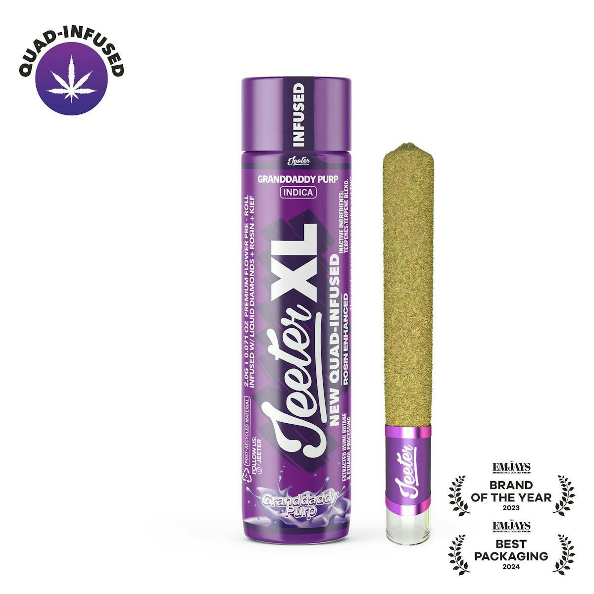 Jeeter - Granddaddy Purple - Infused - 1g - 1g by Jeeter | Buy