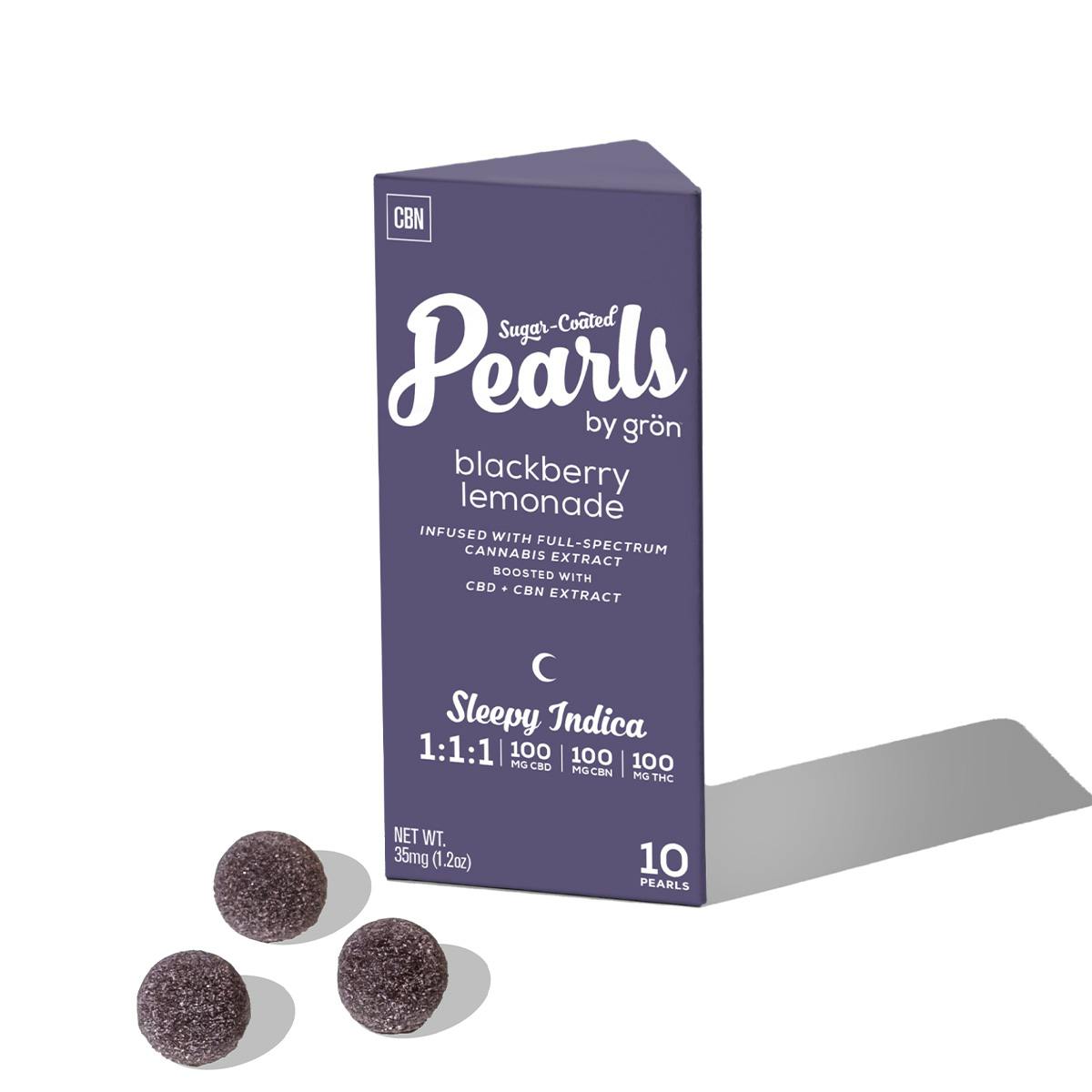 Blackberry Lemonade Pearls | 1:1:1 CBD:CBN:THC - 100mg | Edibles