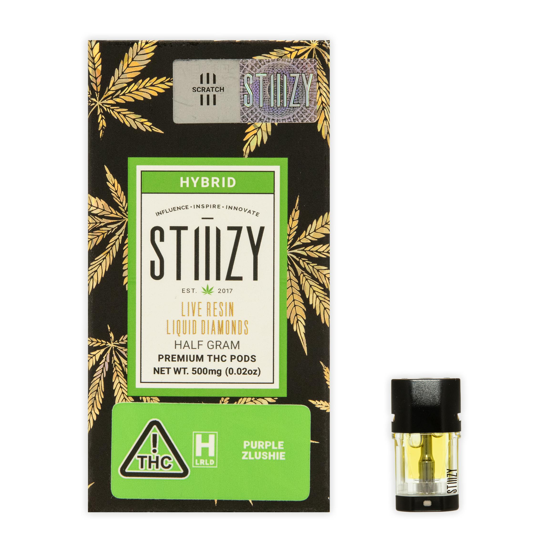 PURPLE ZLUSHIE LIQUID DIAMONDS POD [500MG] - 0.5g | Vaporizers | STIIIZY