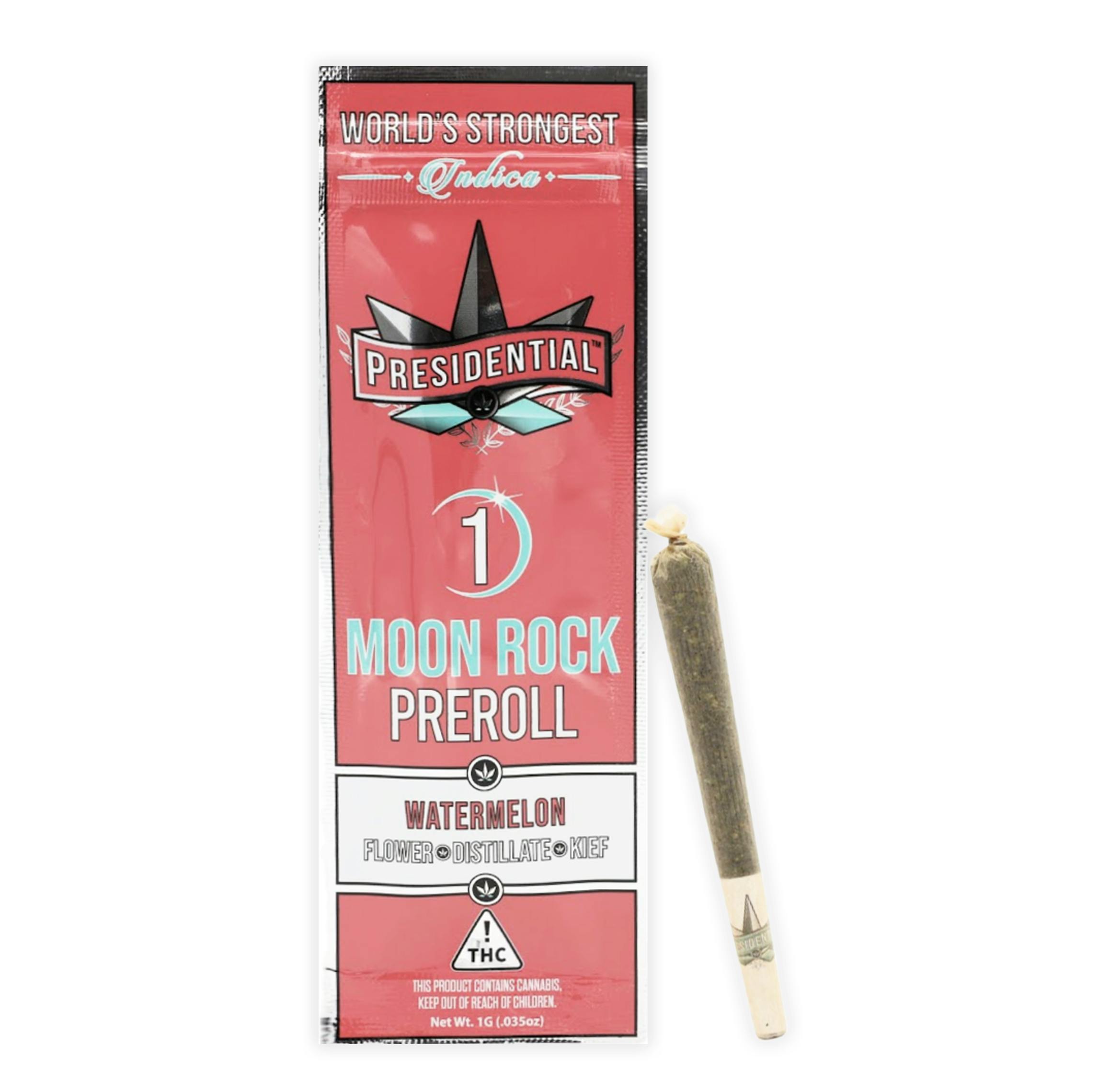 WATERMELON MOON ROCK INFUSED PRE-ROLL [1G] - 1g | Pre Rolls | PRESIDENTIAL