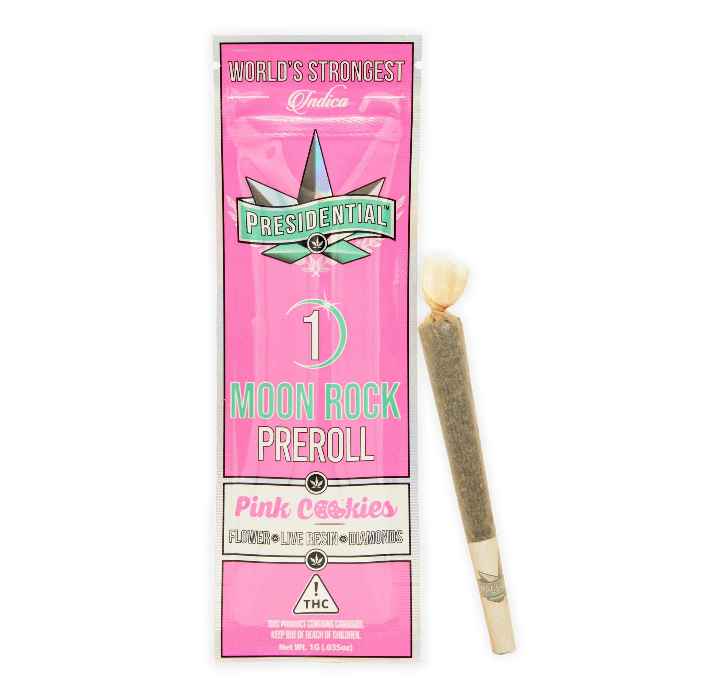 PINK COOKIES MOON ROCK INFUSED PRE-ROLL [1G] - 1g | Pre Rolls | PRESIDENTIAL