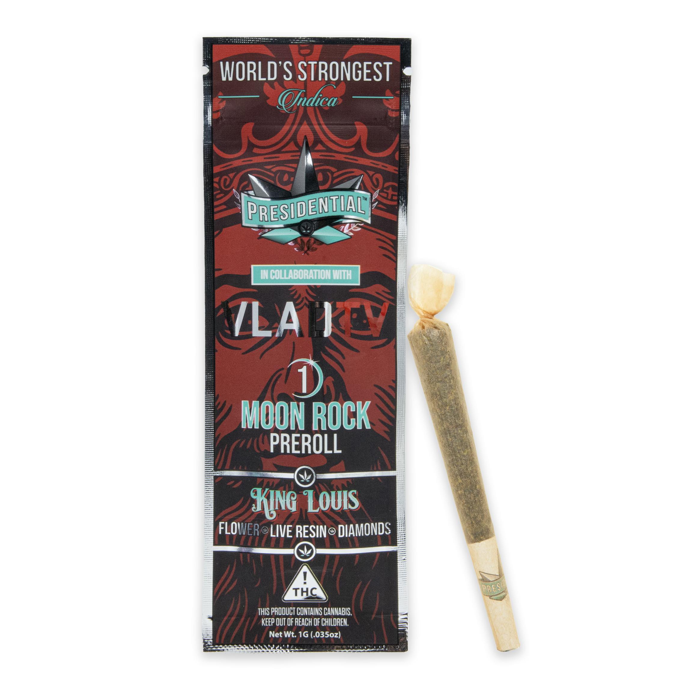 KING LOUIS MOON ROCK INFUSED PRE-ROLL [1G] - 1g | Pre Rolls | PRESIDENTIAL