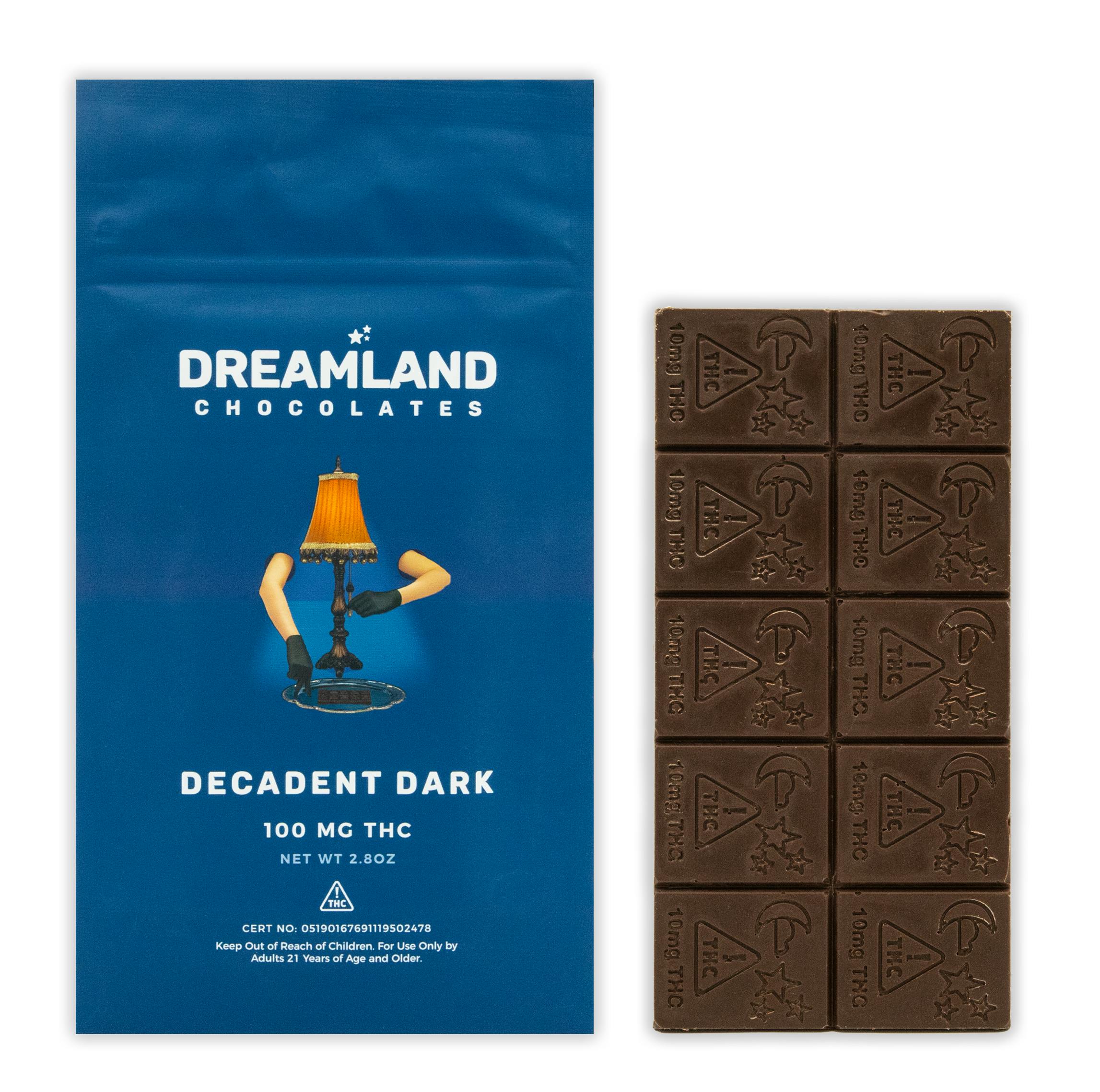 Dreamland Chocolates Vapes Blue Diamond Blue Dream Diamond Bar THCA  Disposable