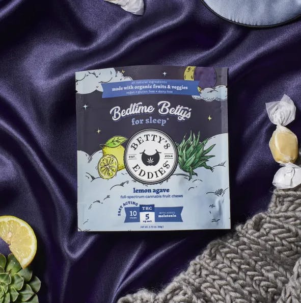Shop Bedtime Lemon Agave Fruit Chews with Melatonin 10 Pack 0.05g Edibles by Betty's Eddies