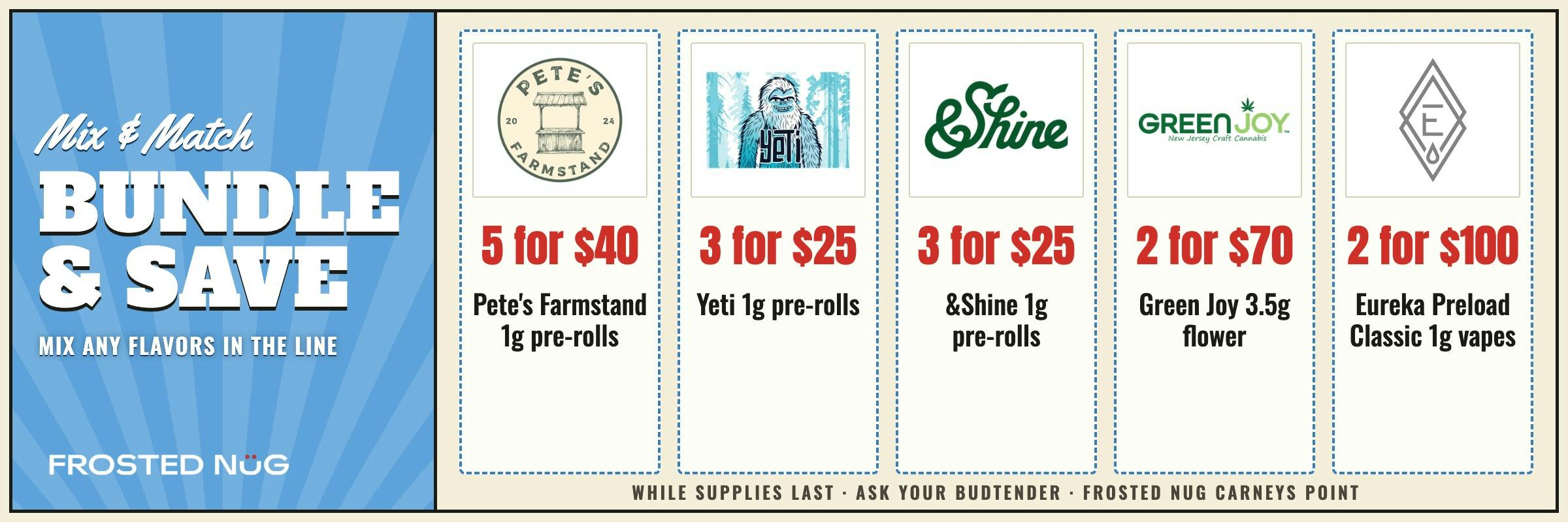 Deals: Mix & Match · BUNDLE & SAVE