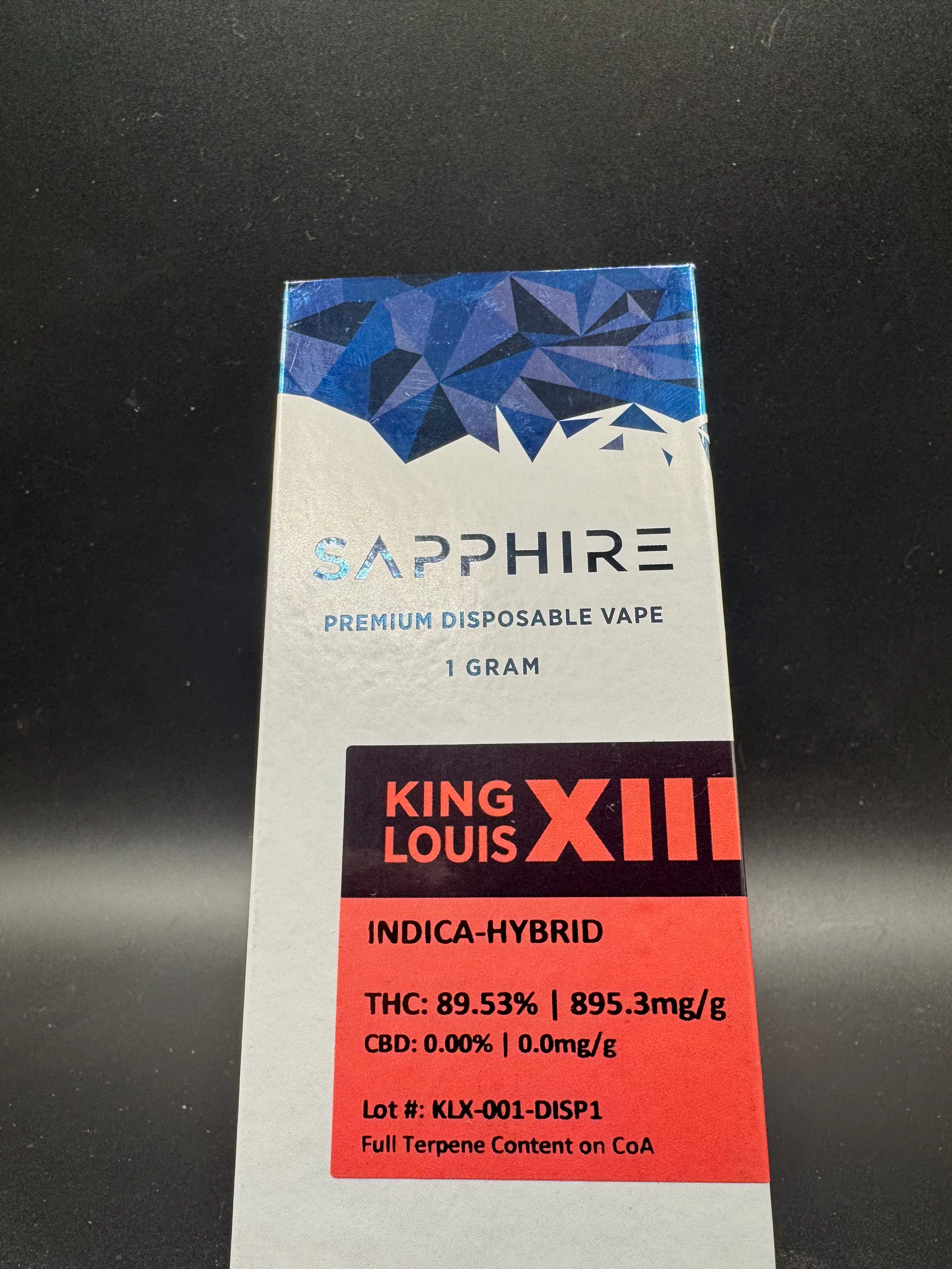 Sapphire - King Louis XIII - Disposable Vape - 1g - 1g by Sapphire | Buy Online Rockland County NY Sapphire - King Louis XIII - Disposable Vape - 1g - 1g by Sapphire | Buy Online Rockland County NY