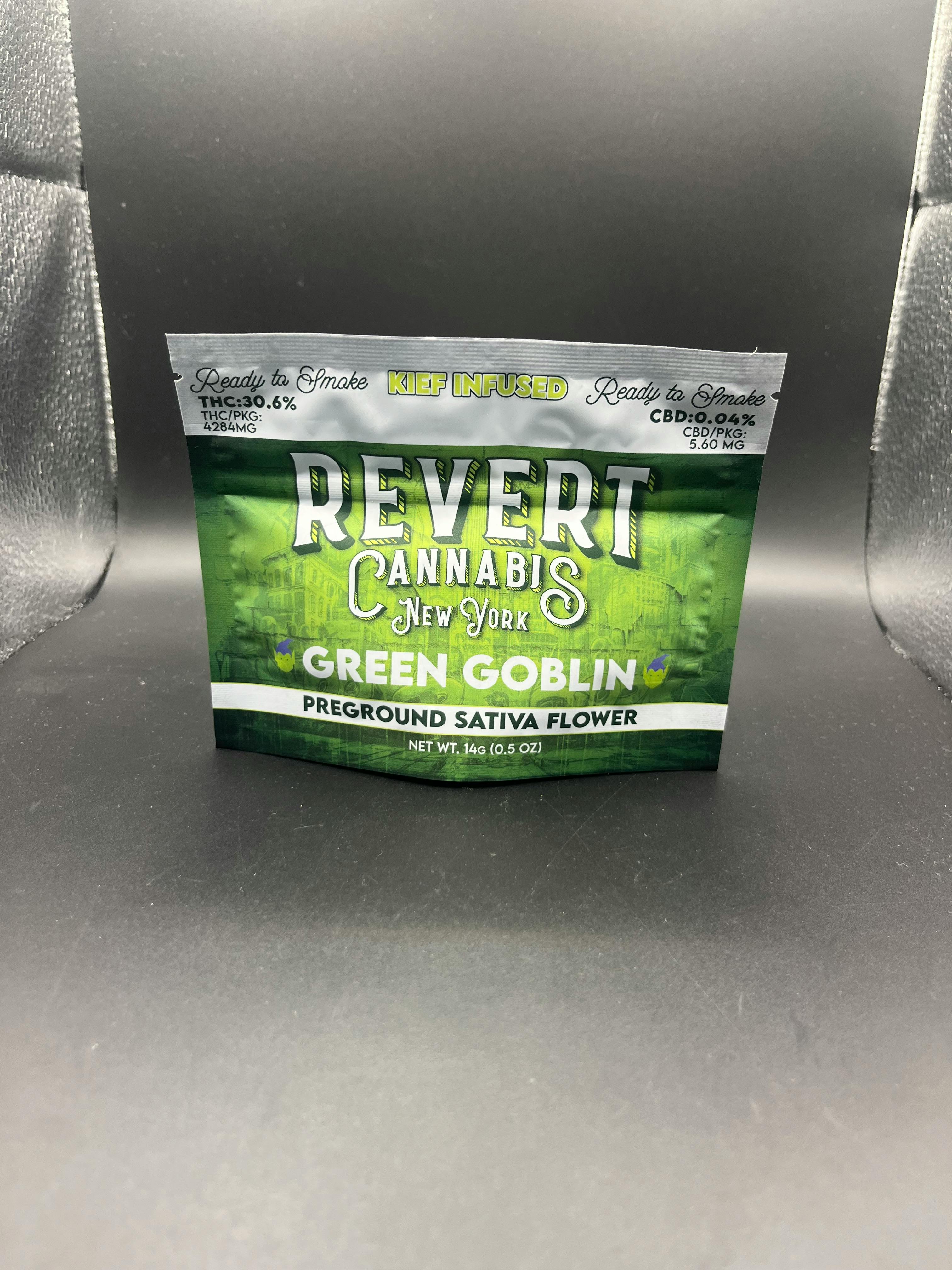 Revert - Green Goblin - Kief Infused Ground Flower - 14g - 14g by