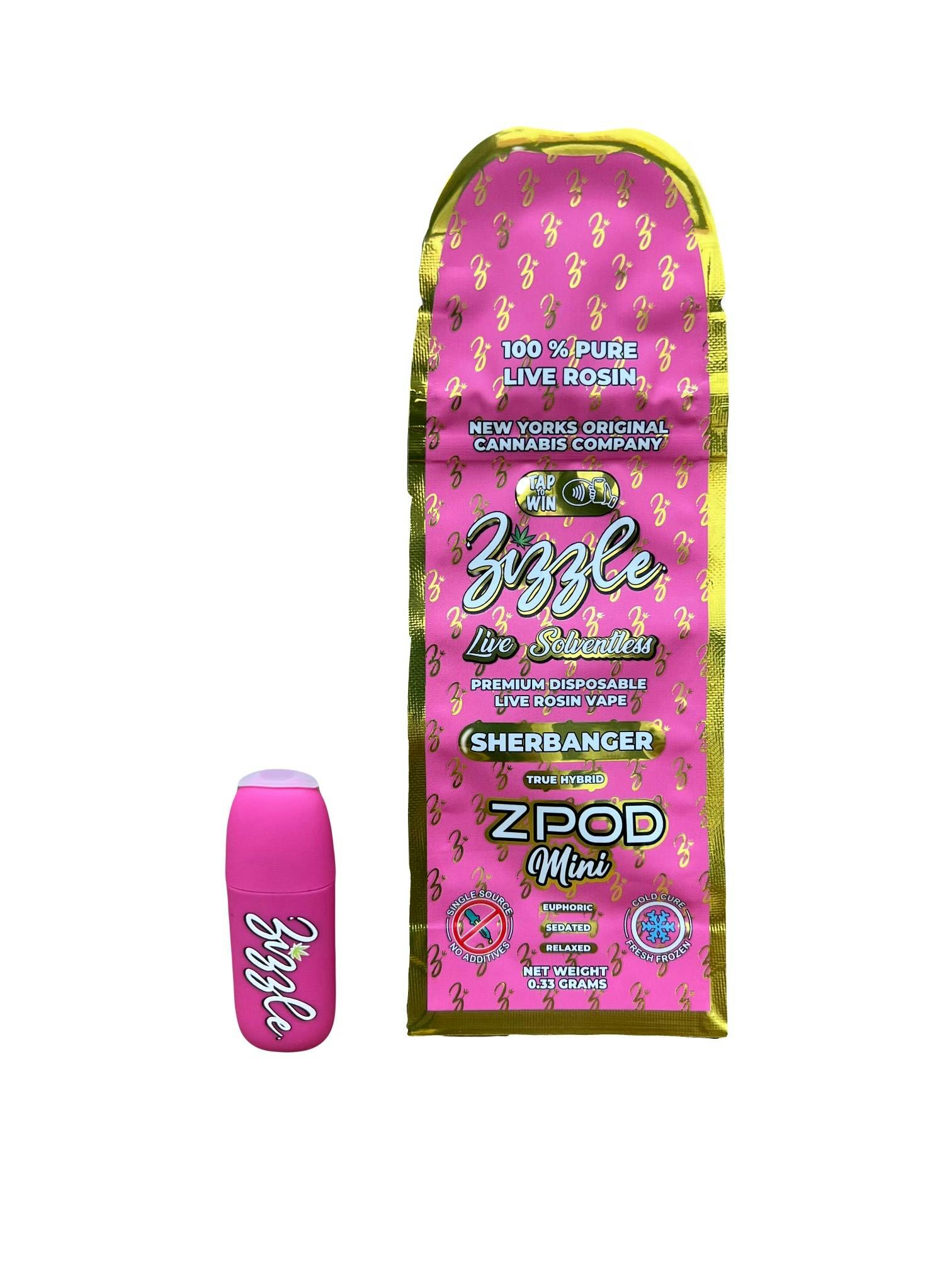 ZOOL ドリンクスリーブセット モンパレ Zizzle - Berberry - Live Solventless Rosin Disposable Vape - .33g