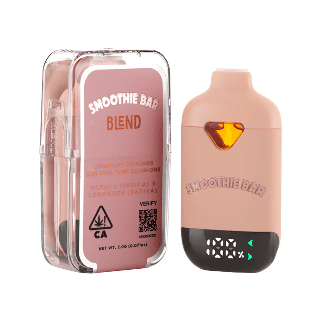 Smoothie Bar - Papaya x Lemonade- Dual Chamber Disposable Vape - 2g - 2g by Smoothie Bar | Buy Online Rockland County NY Smoothie Bar - Papaya x Lemonade- Dual Chamber Disposable Vape - 2g - 2g by Smoothie Bar | Buy Online Rockland County NY