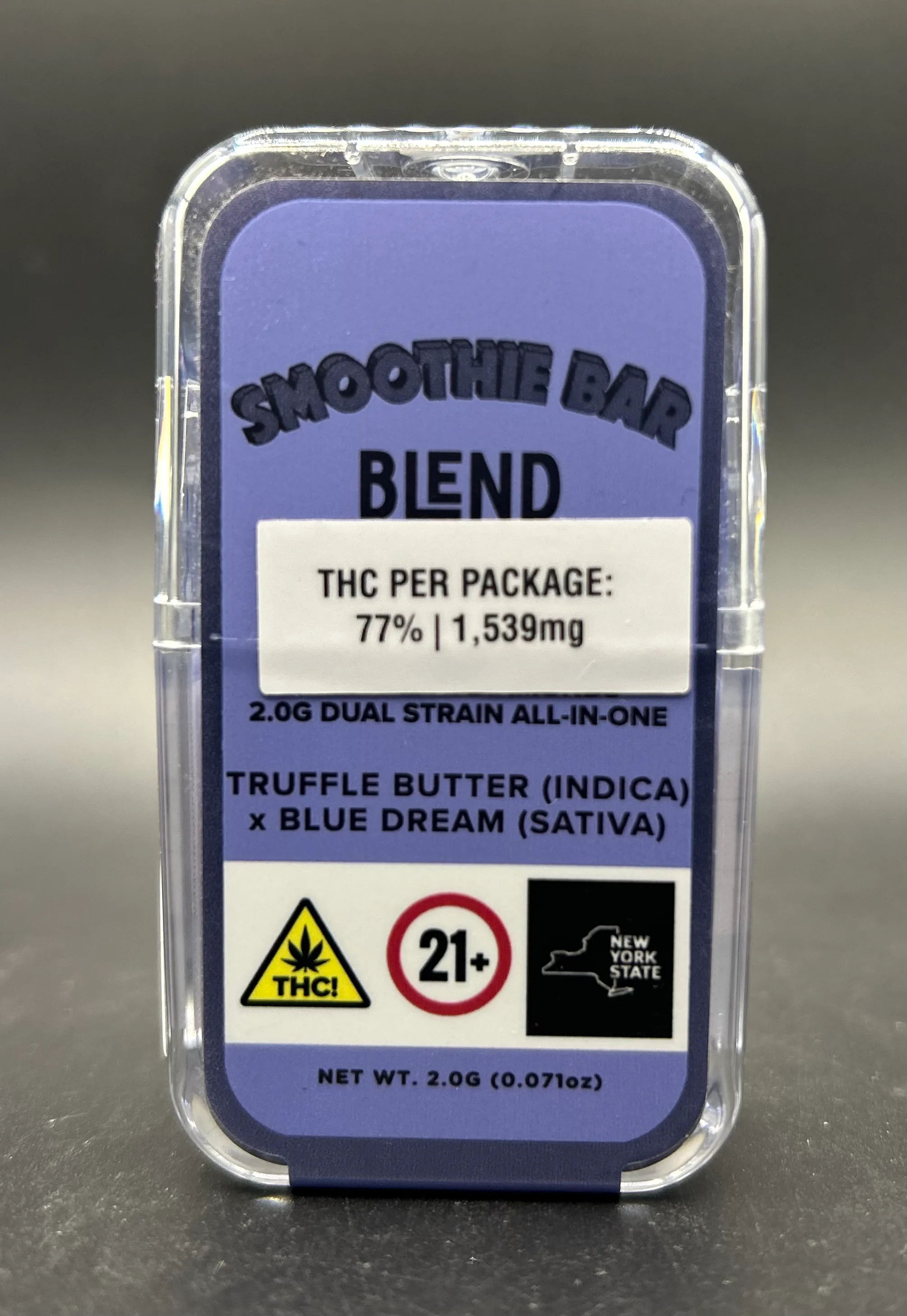 Smoothie Bar Truflle Butter x Blue Dream Dual Chamber Disposable Vape 2g - 2g by Smoothie Bar | Buy Online Rockland County NY Smoothie Bar Truflle Butter x Blue Dream Dual Chamber Disposable Vape 2g - 2g by Smoothie Bar | Buy Online Rockland County NY
