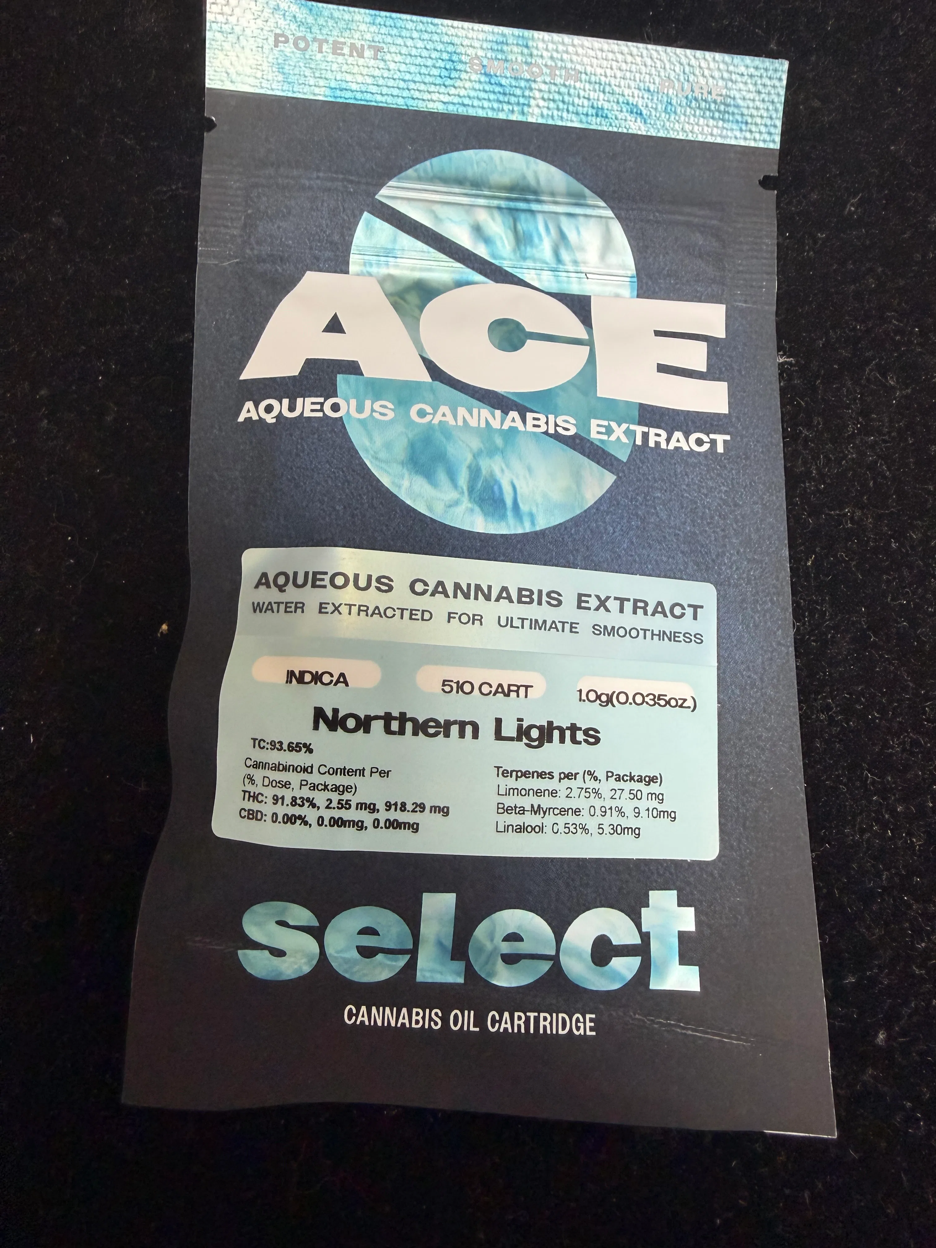 Select ACE - Northern Lights - Vape Cartridge - 1g - 1g by Select ACE | Buy Online Rockland County NY Select ACE - Northern Lights - Vape Cartridge - 1g - 1g by Select ACE | Buy Online Rockland County NY