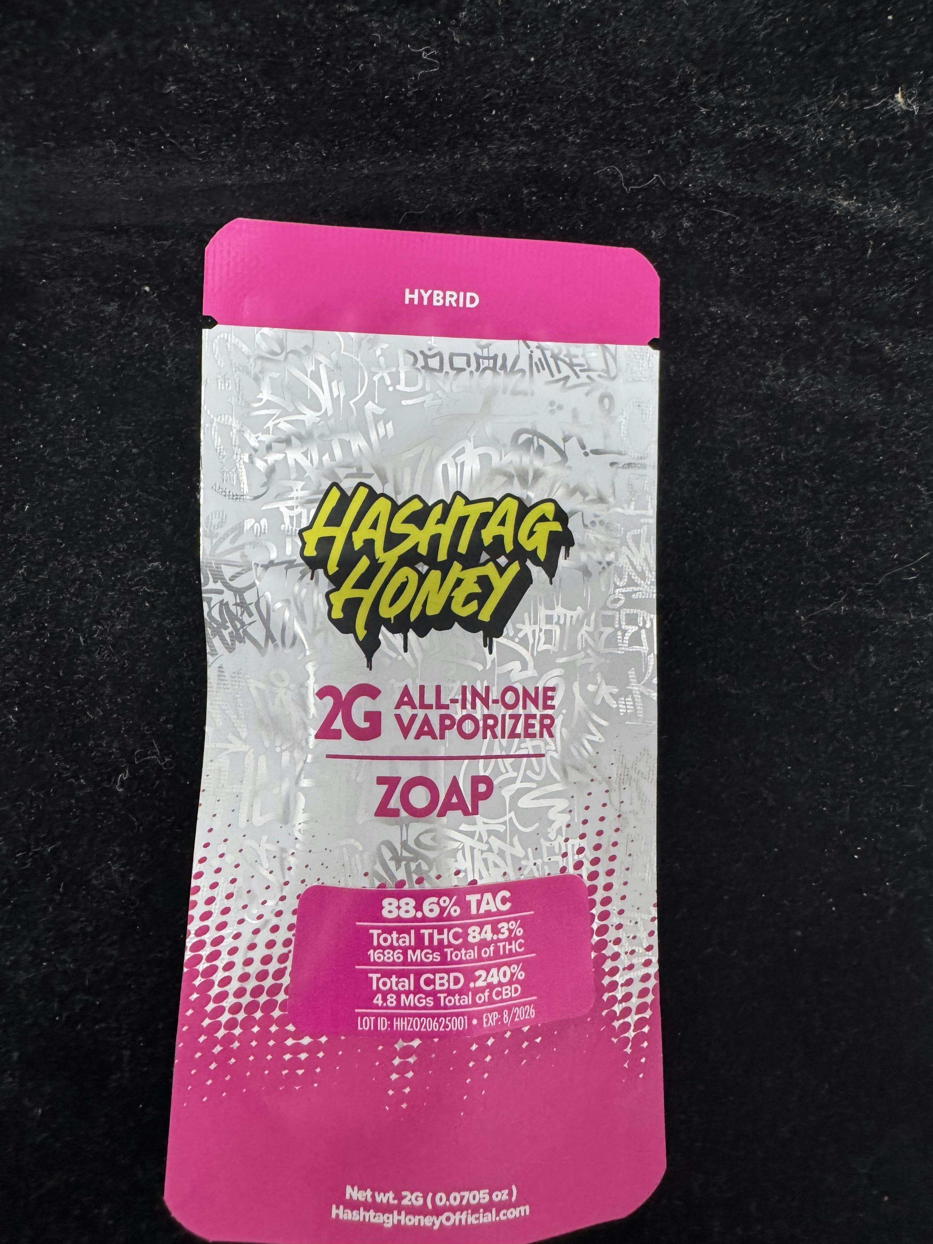 Hashtag Honey - Zoap - Disposable Vape - 2g - 2g by Hashtag Honey