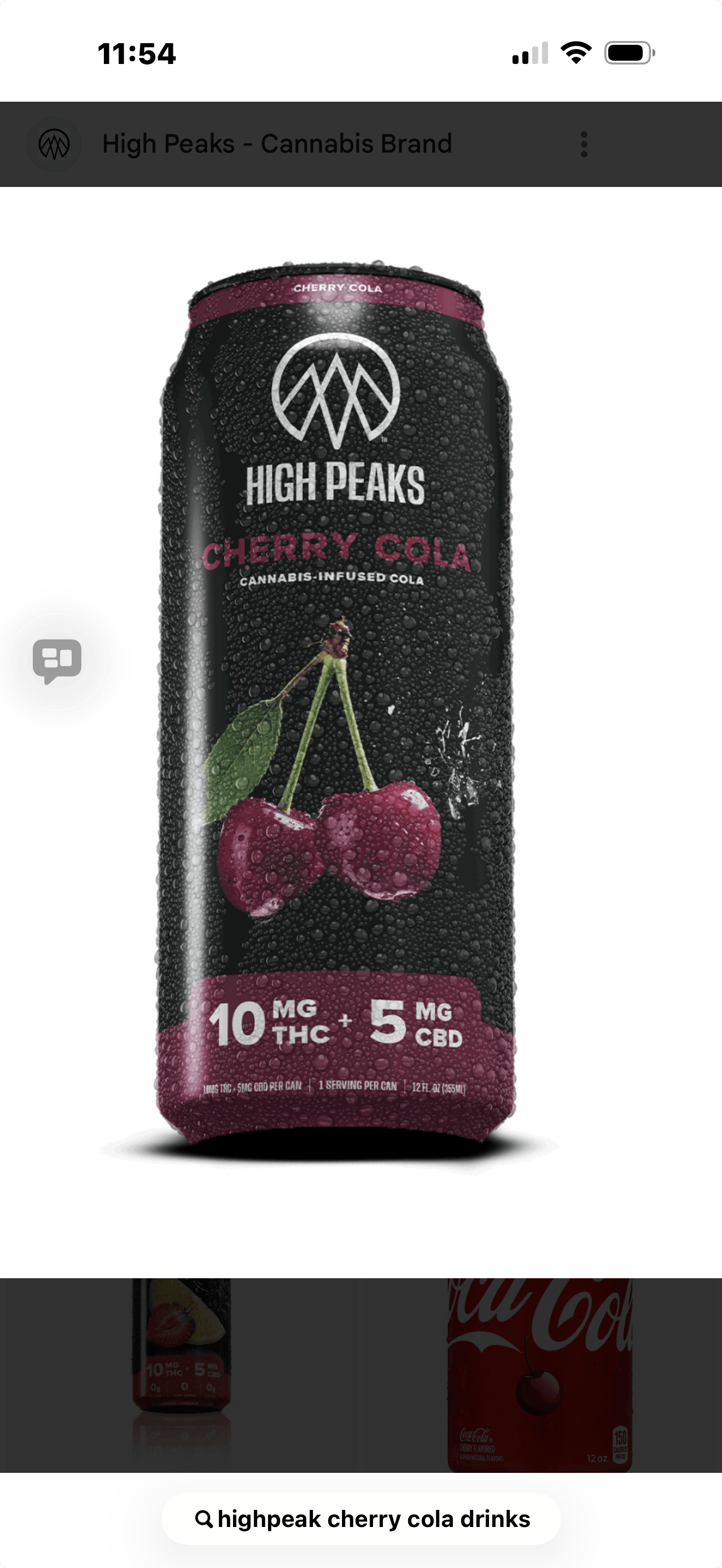 High Peaks - Cherry Cola 2:1 THC:CBD - 10mg - 10mg by High Peaks