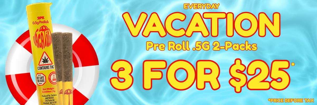Vacation pre rolls - 3 for $25