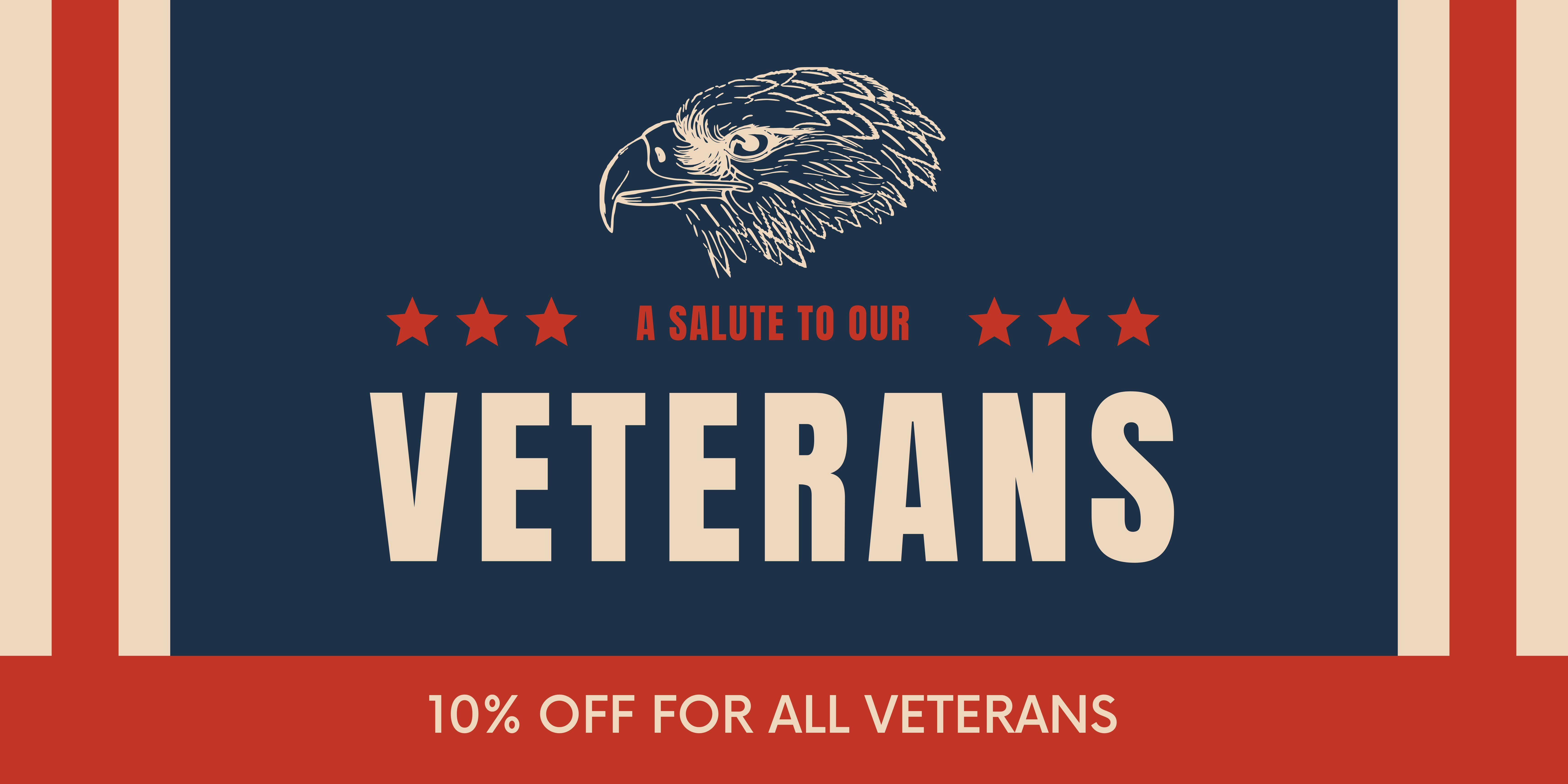 Veterans 10% off