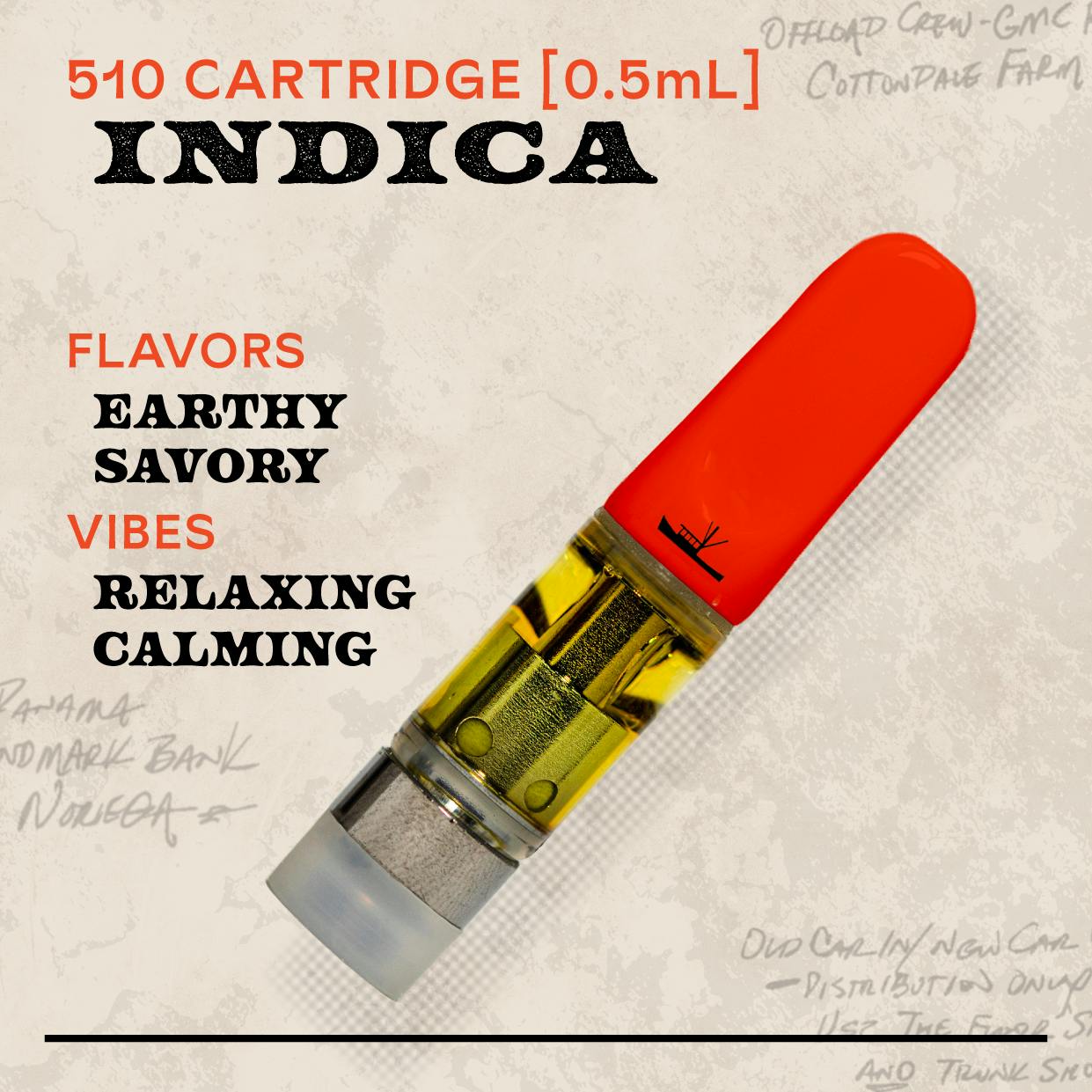 Indica 0.5g Cartridge Indica 0.5g Vaporizers Sunburn Sunburn