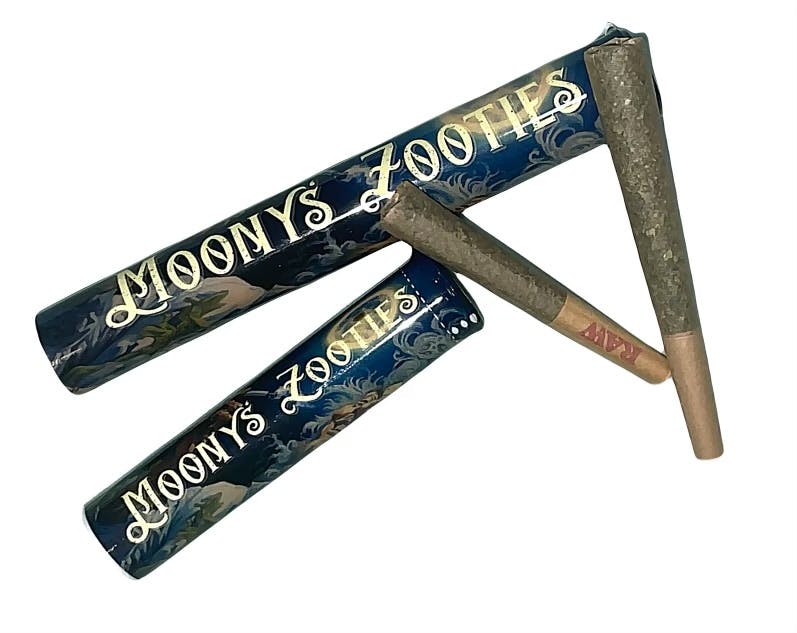 Moony's Zooties | Kosher Kush | Prerolls | 2pk | 2g - 2g | Pre Rolls |  Moonys Zooties