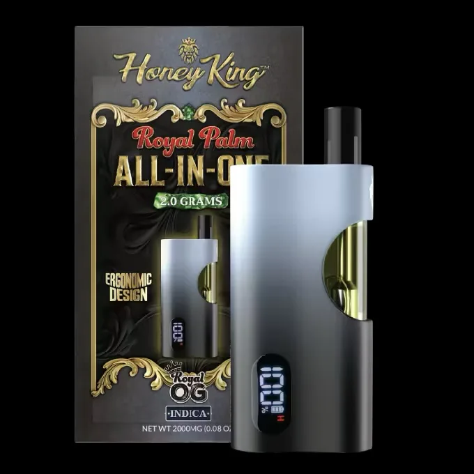 Vapes/Carts | Honey King | Indica | Honey King Royal Palm | Royal OG | 2g AIO - 2g Vapes/Carts | Honey King | Indica | Honey King Royal Palm | Royal OG | 2g AIO - 2g